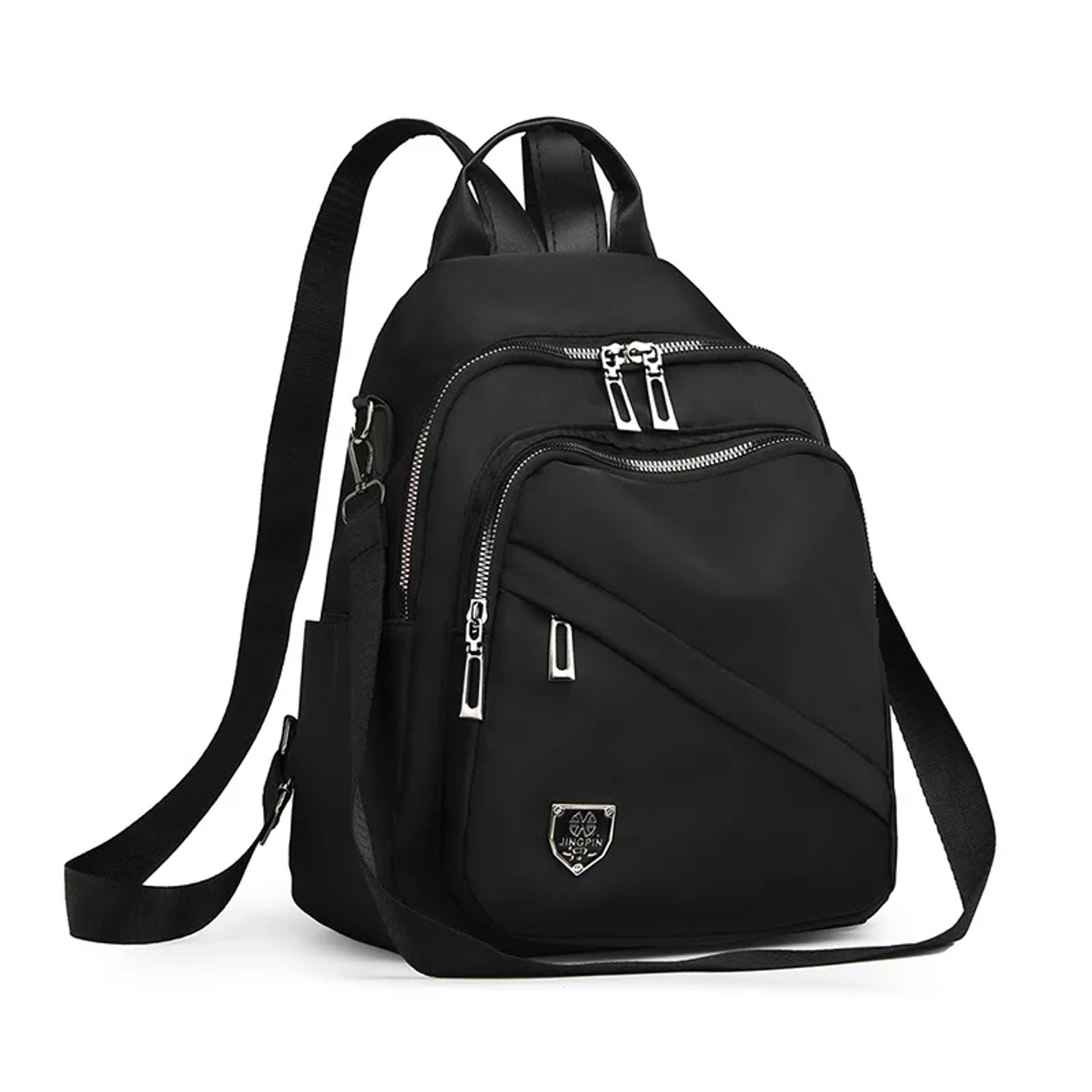 women's backpack large capacity black casual daypack for travel, school & everyday use