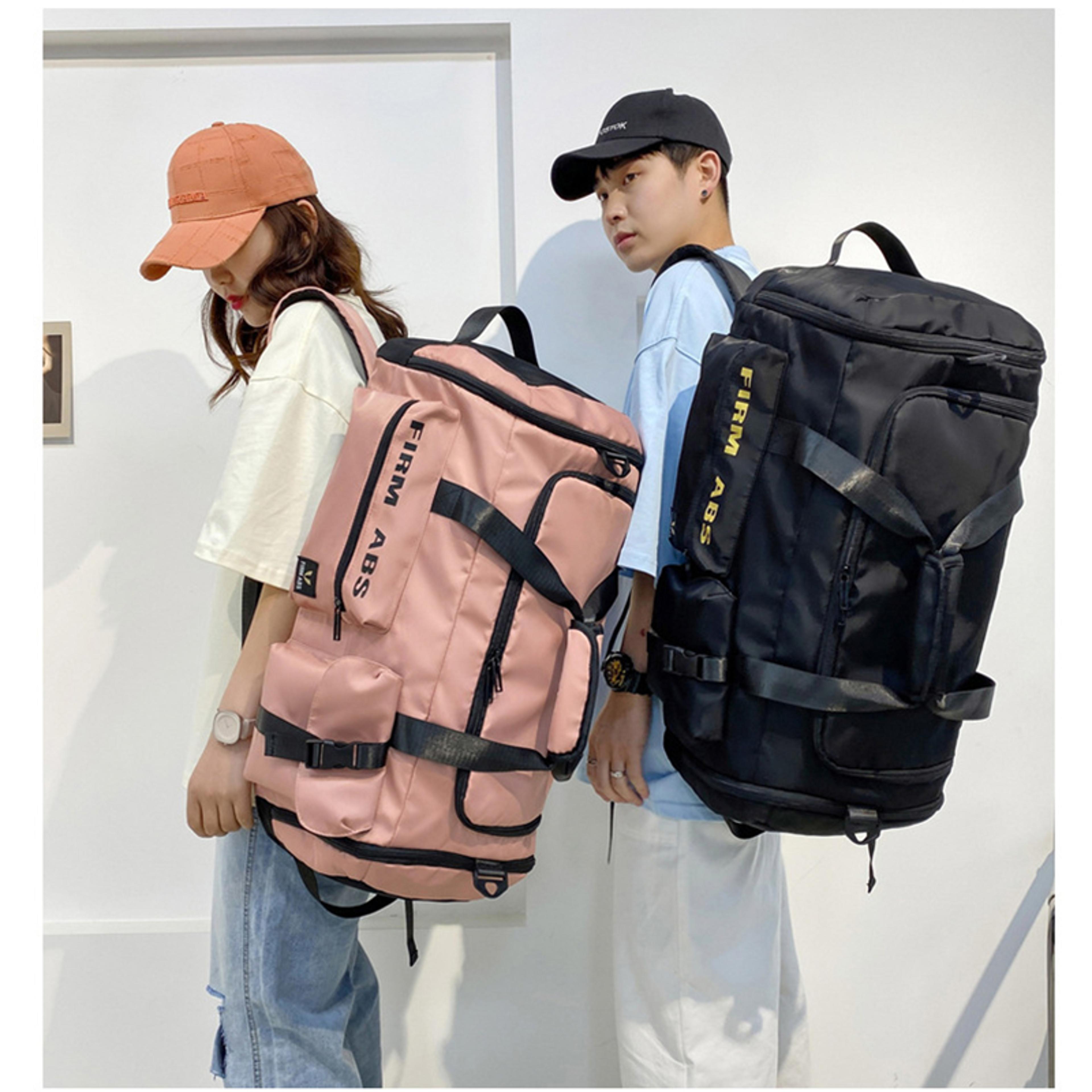 gym bag with shoe compartment large capacity sports duffle bag for travel & workouts