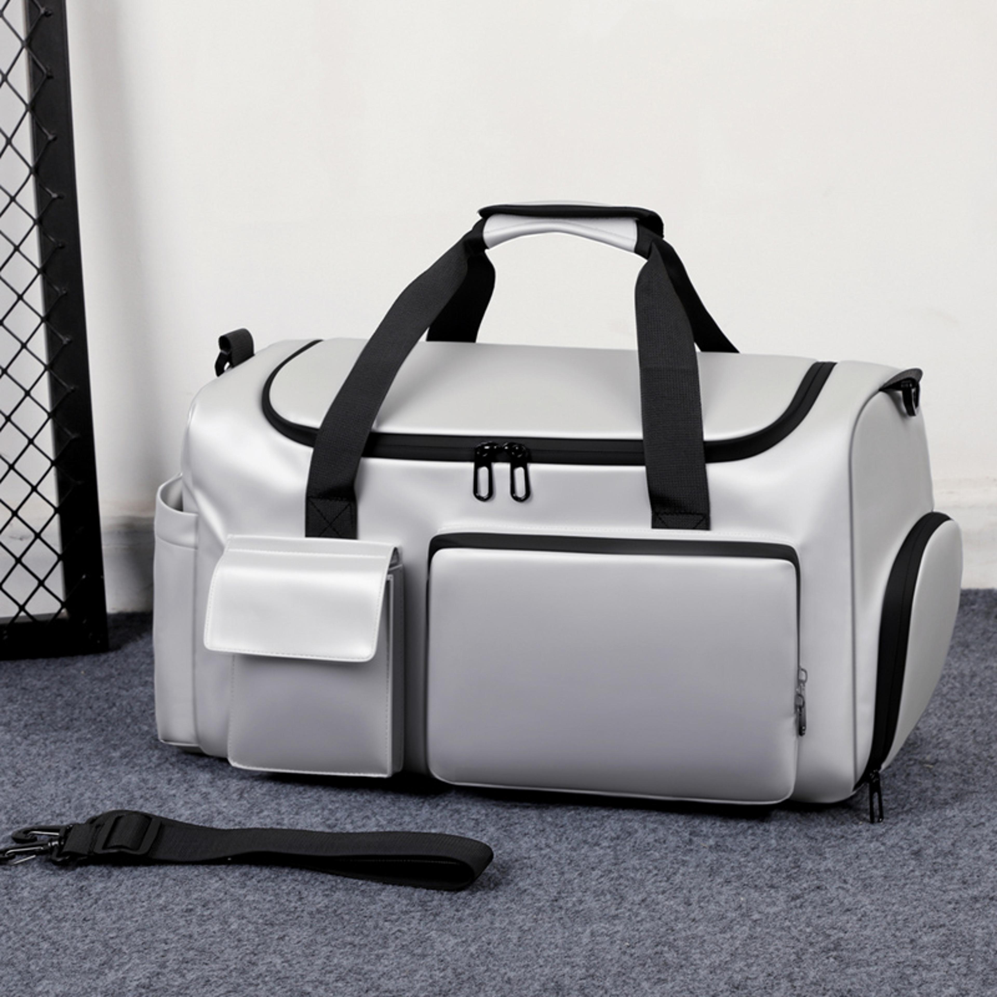 gym bag with shoe compartment travel sports duffel with dry wet storage