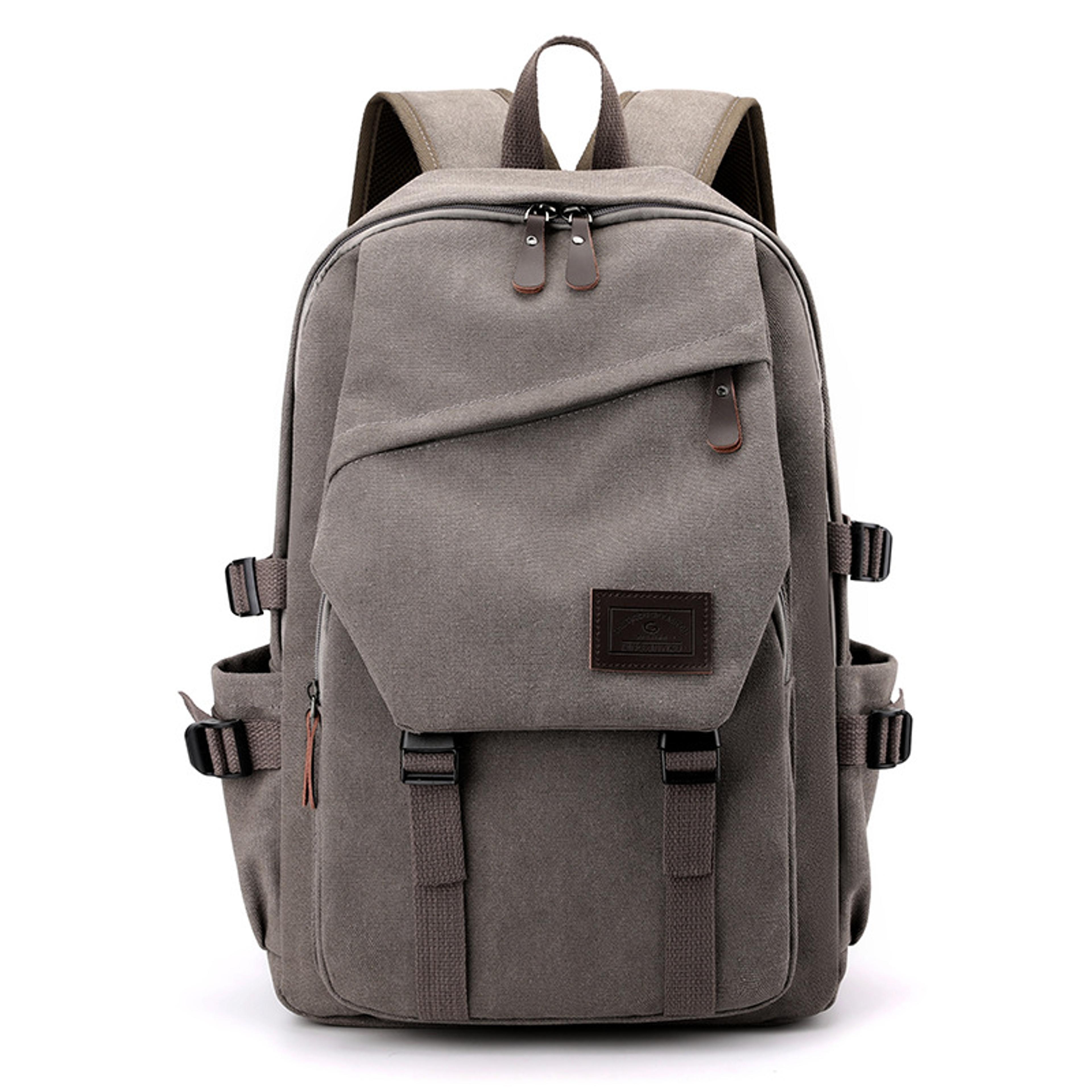 vintage canvas backpack for men large capacity travel & everyday school backpack