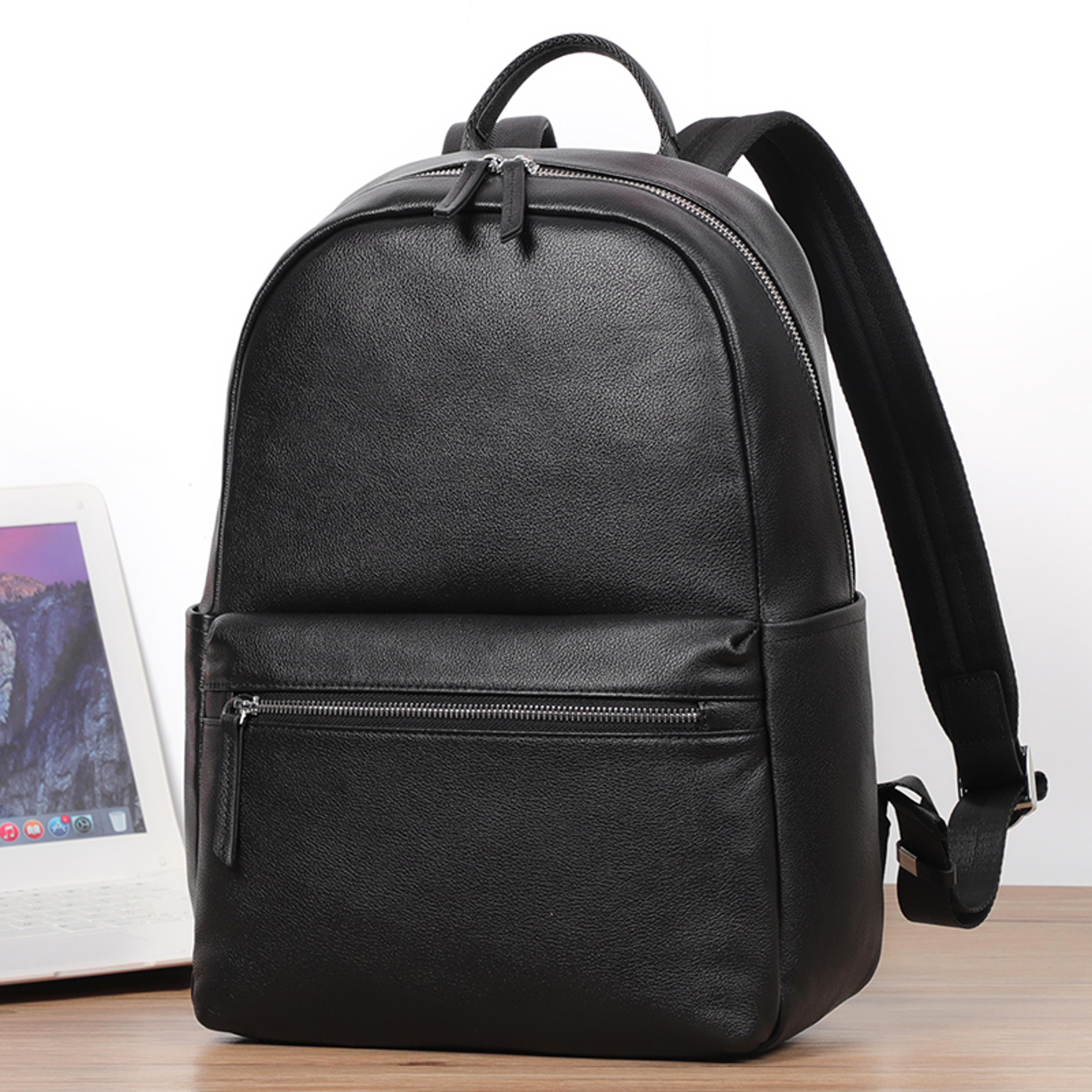 vintage genuine leather backpack for men laptop business & travel bag
