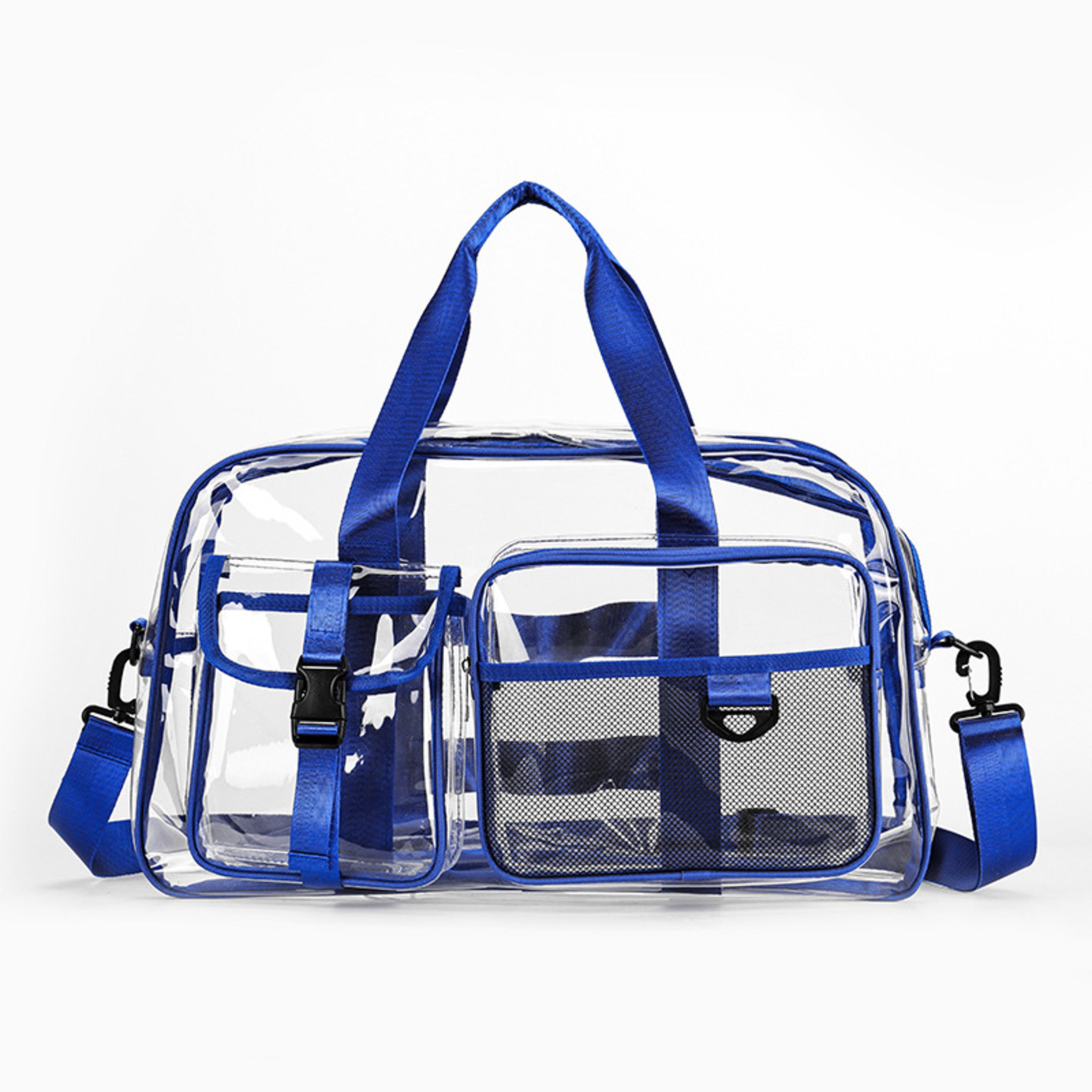swim bag transparent beach tote with large capacity travel shoulder design