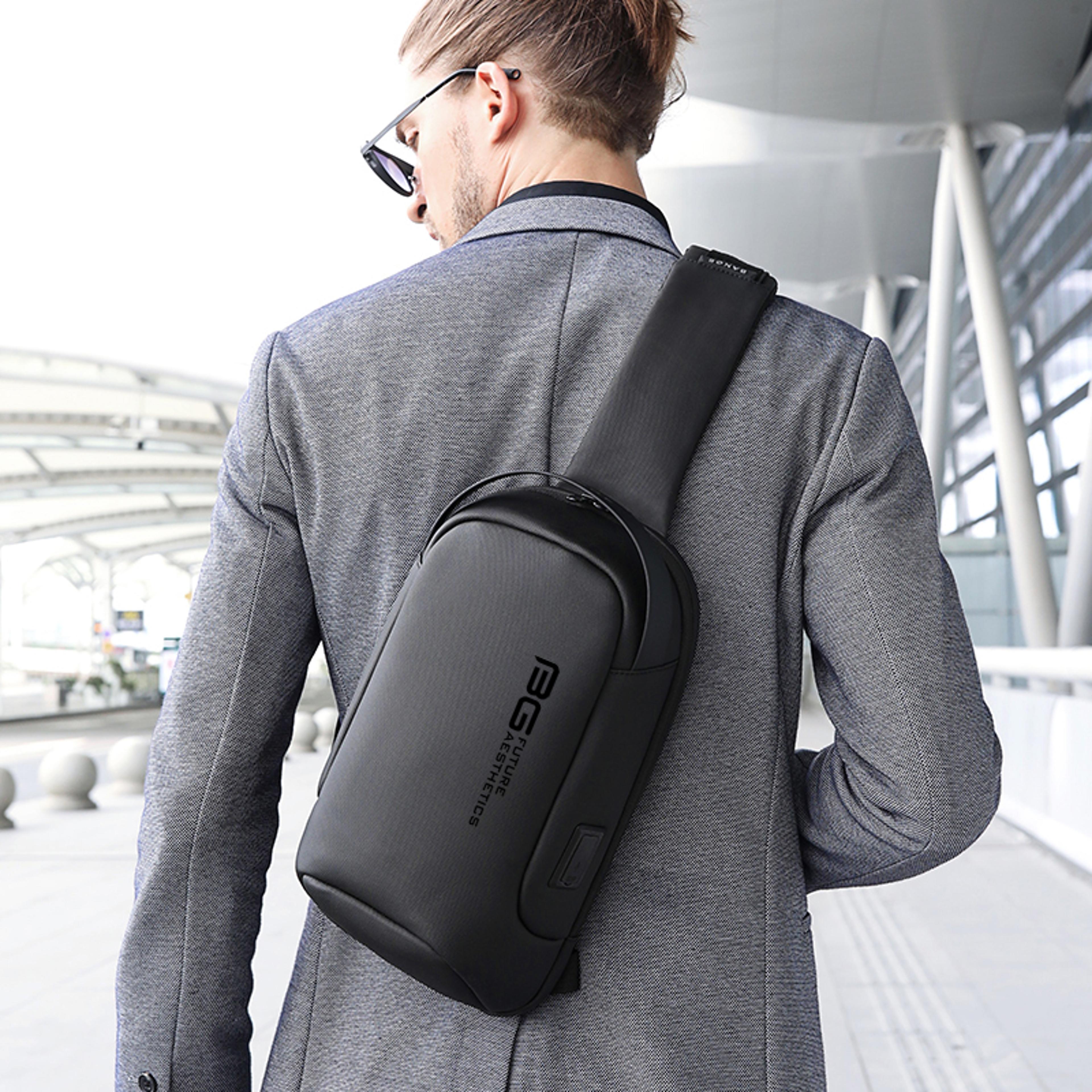 waterproof crossbody bag for men, back to school backpack, men's sling bag & shoulder messenger bag