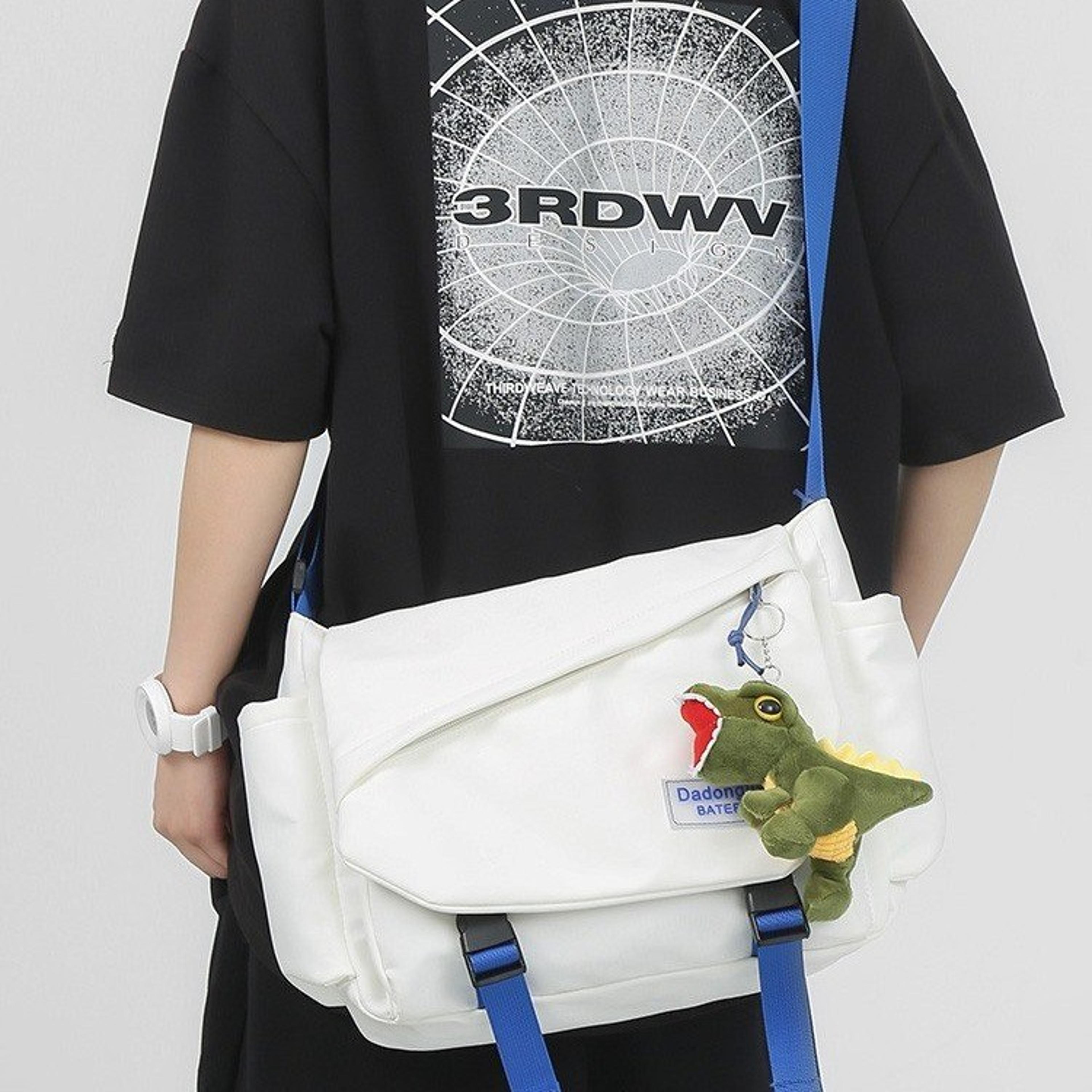 waterproof crossbody bag for men, back to school backpack, large capacity commuter sling bag