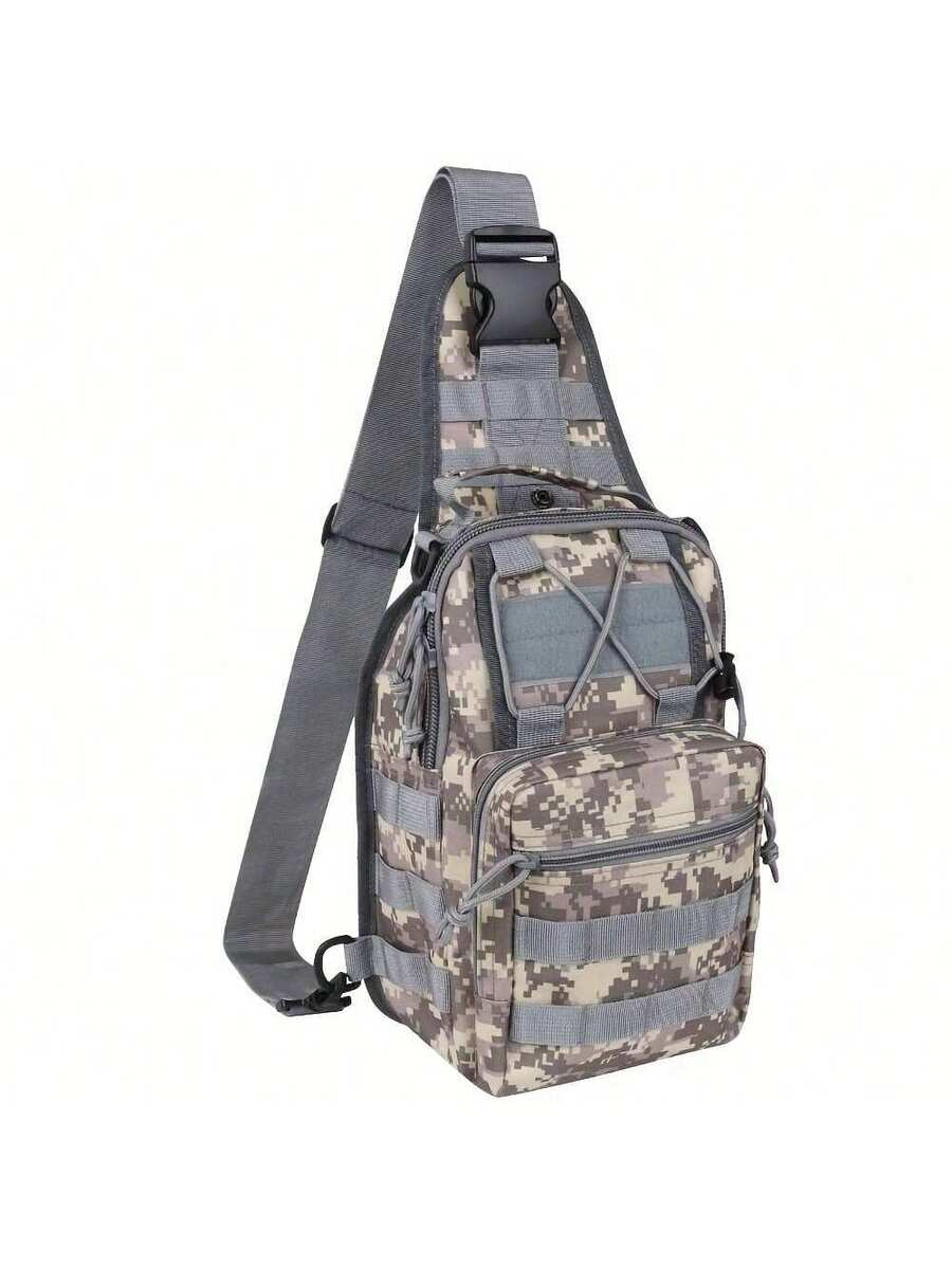 =tactical shoulder bag with molle system outdoor edc messenger bag for hiking camping fishing | back to school