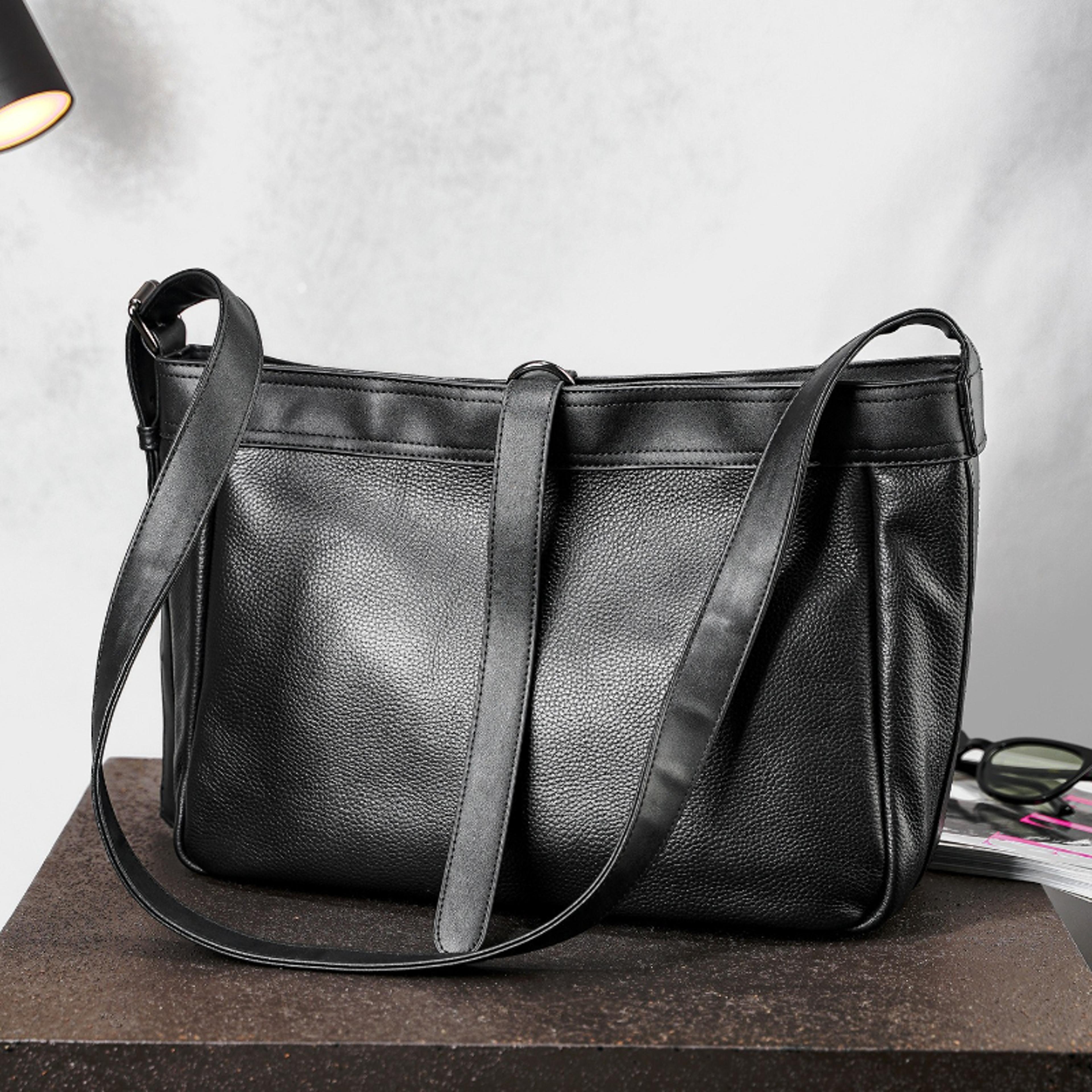 urban voyager men's crossbody bag back to school backpack large capacity leather shoulder sling bag