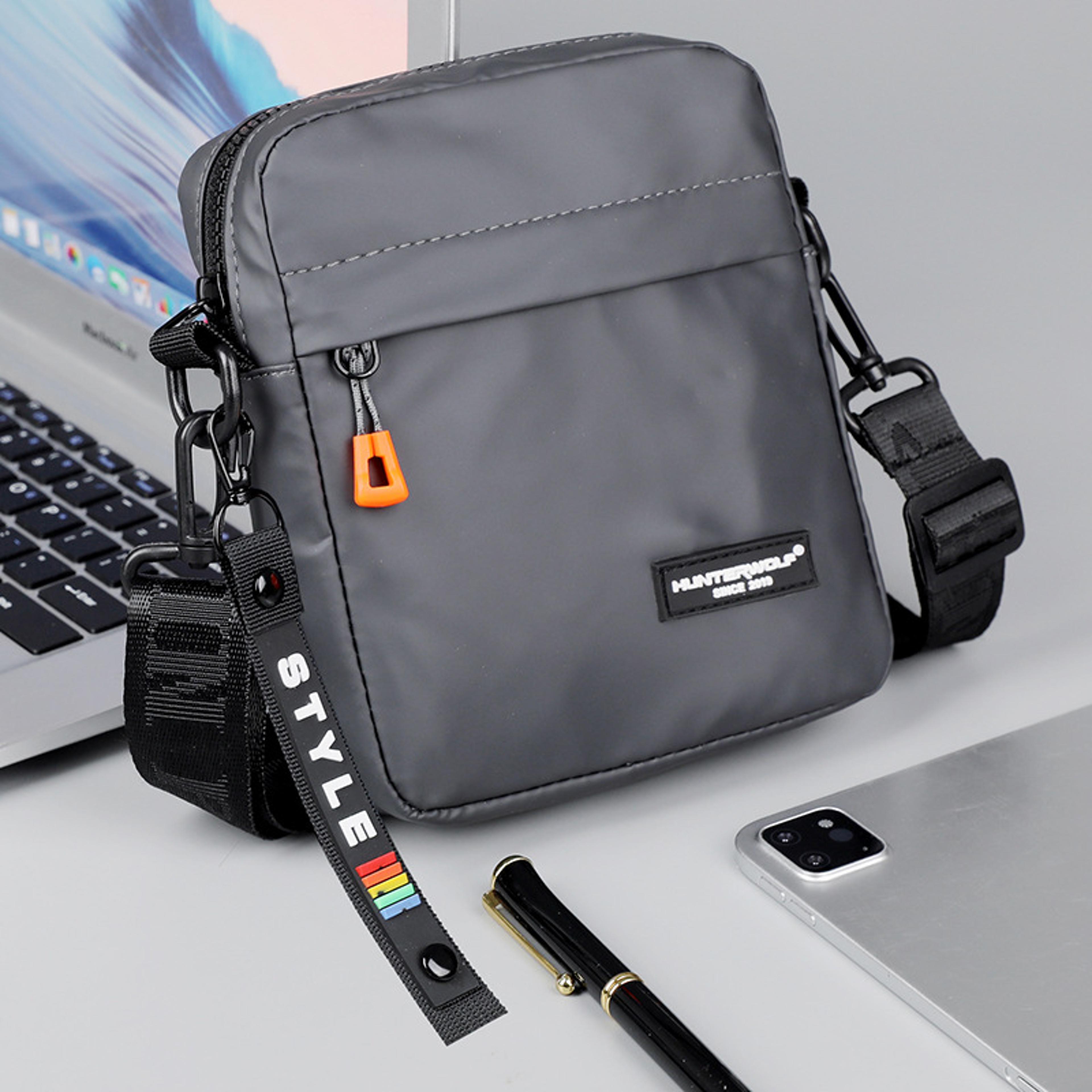 men crossbody bag with waterproof pu leather for phone & essentials | back to school backpack