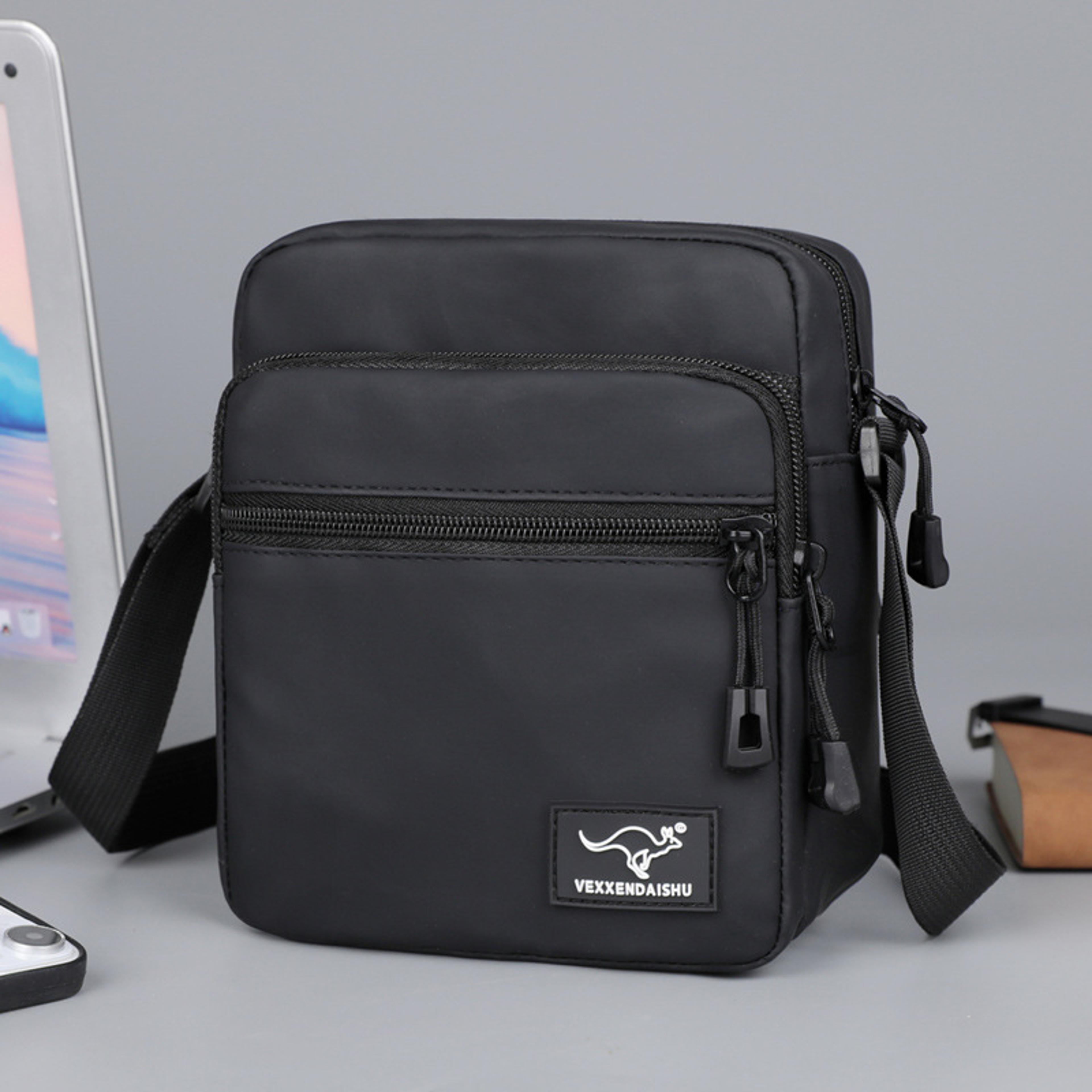 men's sling bag multi pocket crossbody chest bag for everyday carry