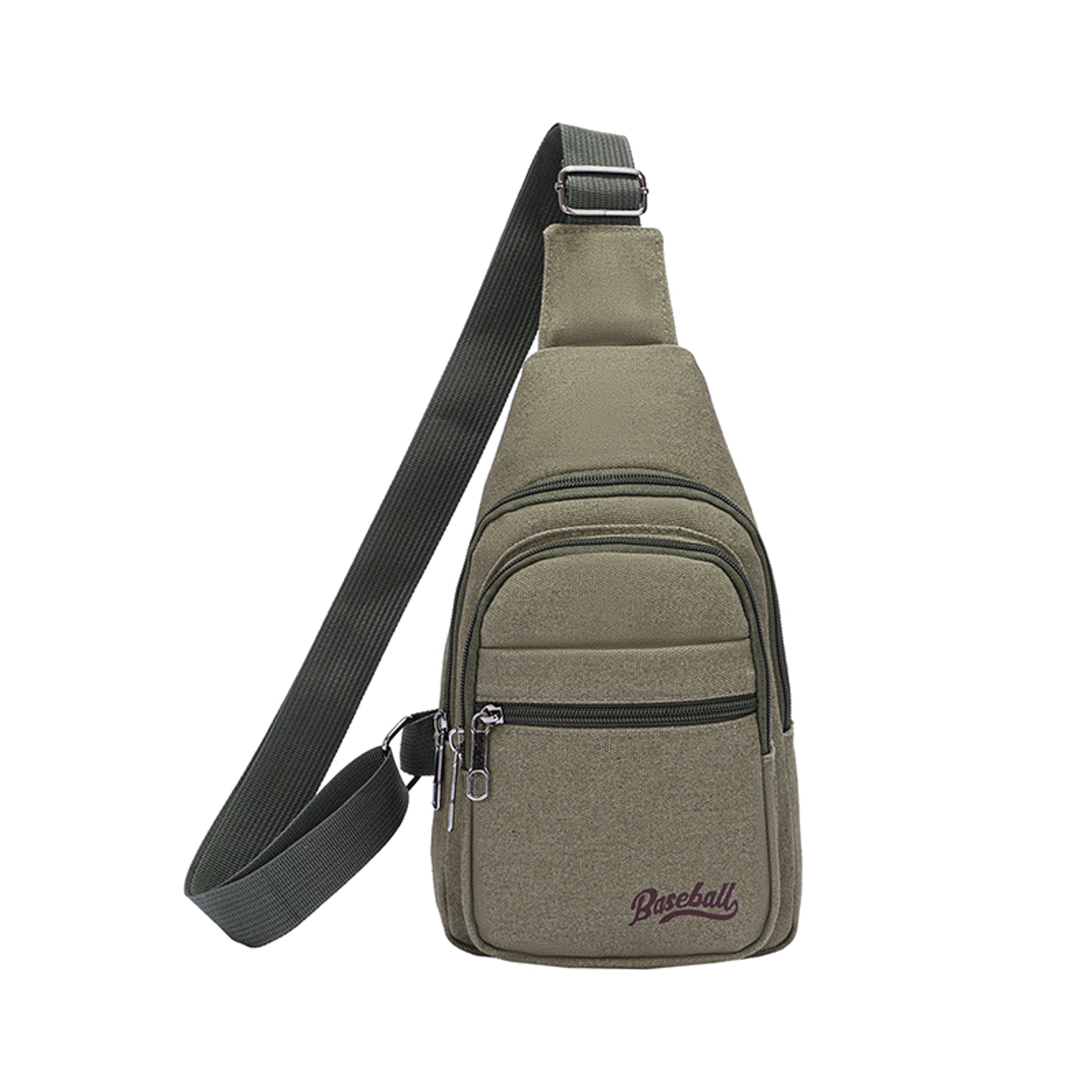 urban trek canvas sling bag for men large capacity crossbody travel chest bag