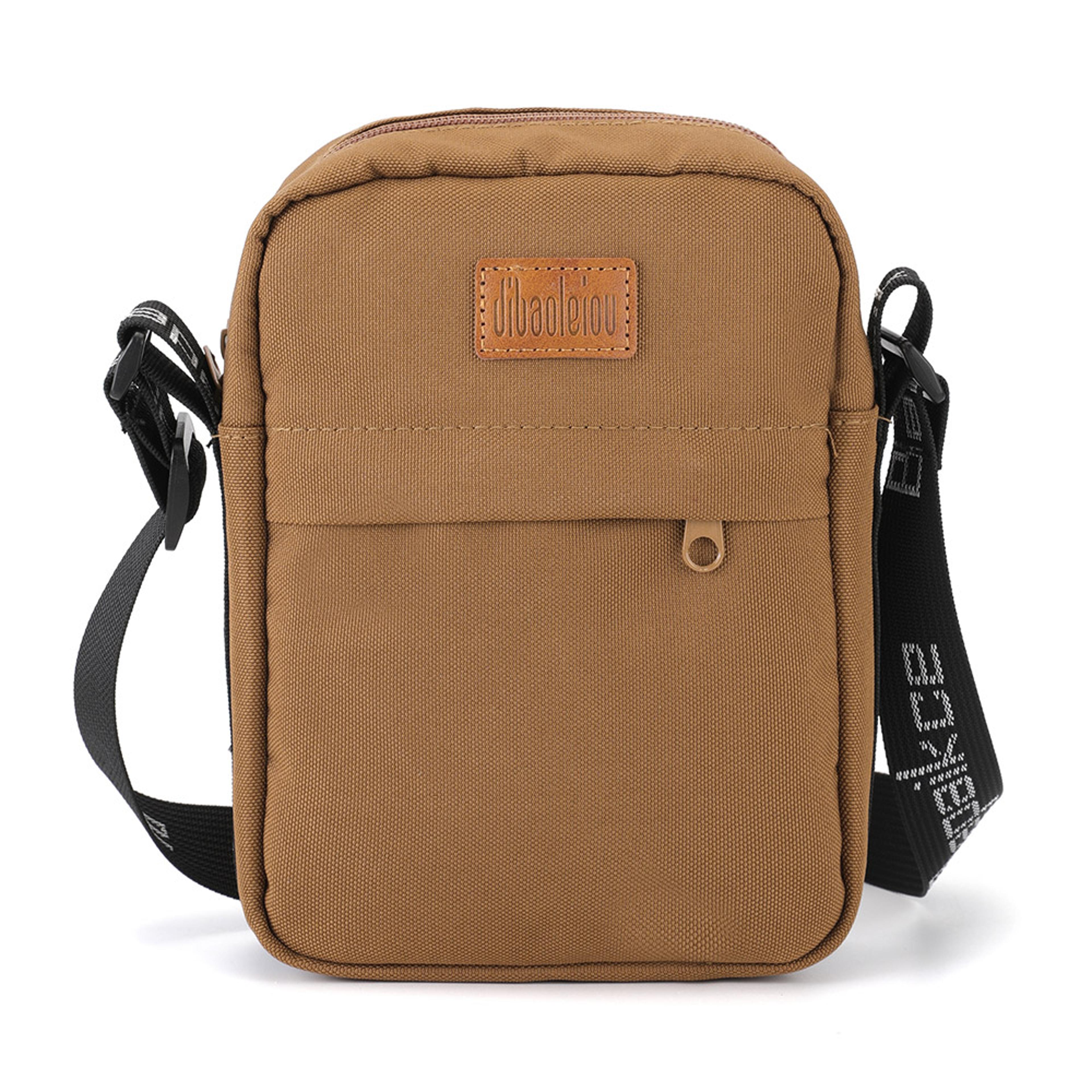 canvas shoulder bag for men, men's crossbody bag, casual mini messenger travel sling