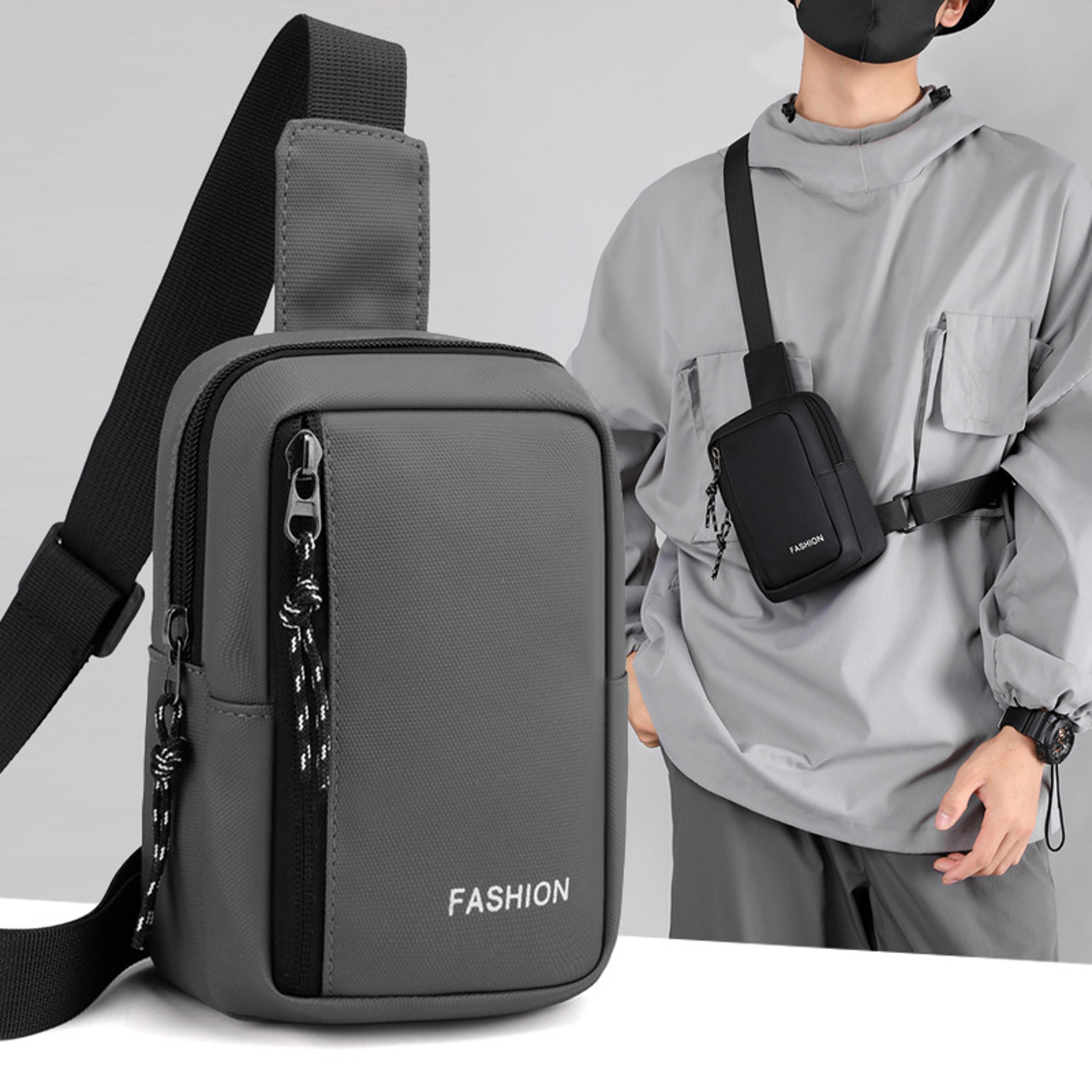 mini sling chest bag men women waterproof crossbody phone bag for travel hiking