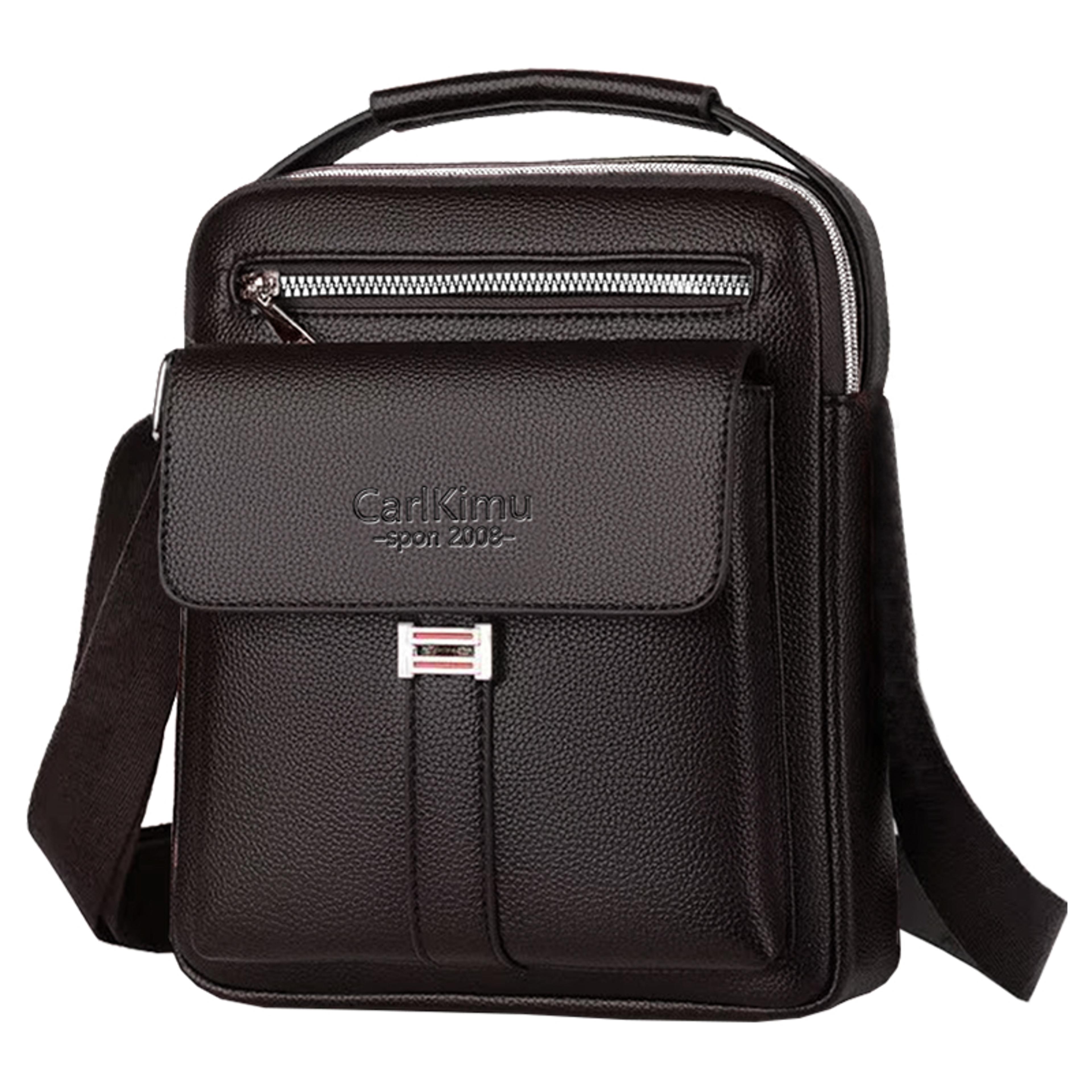 genuine leather crossbody bag for men business messenger shoulder sling bag