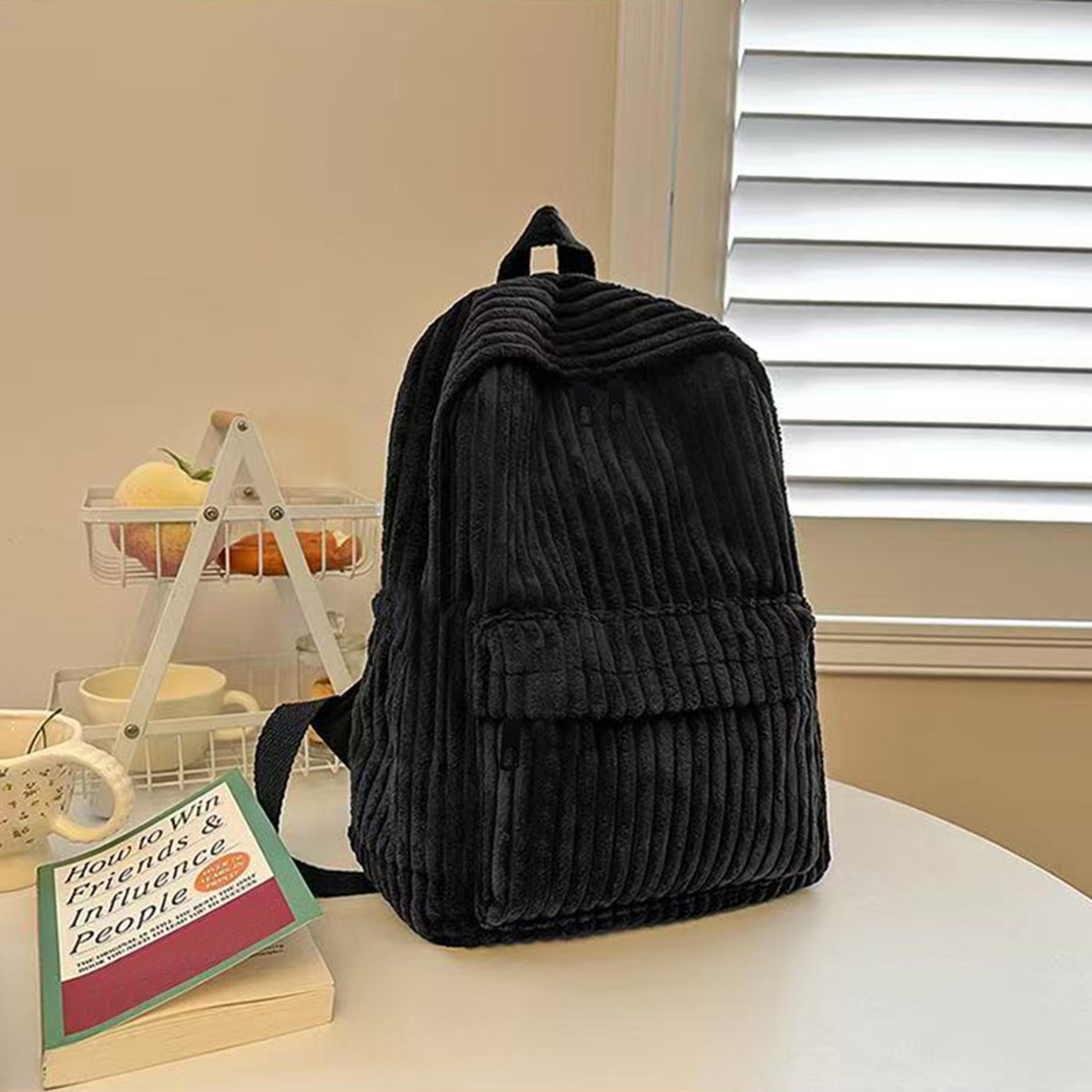corduroy backpack lightweight casual travel school backpack for daily commute and outdoor adventures