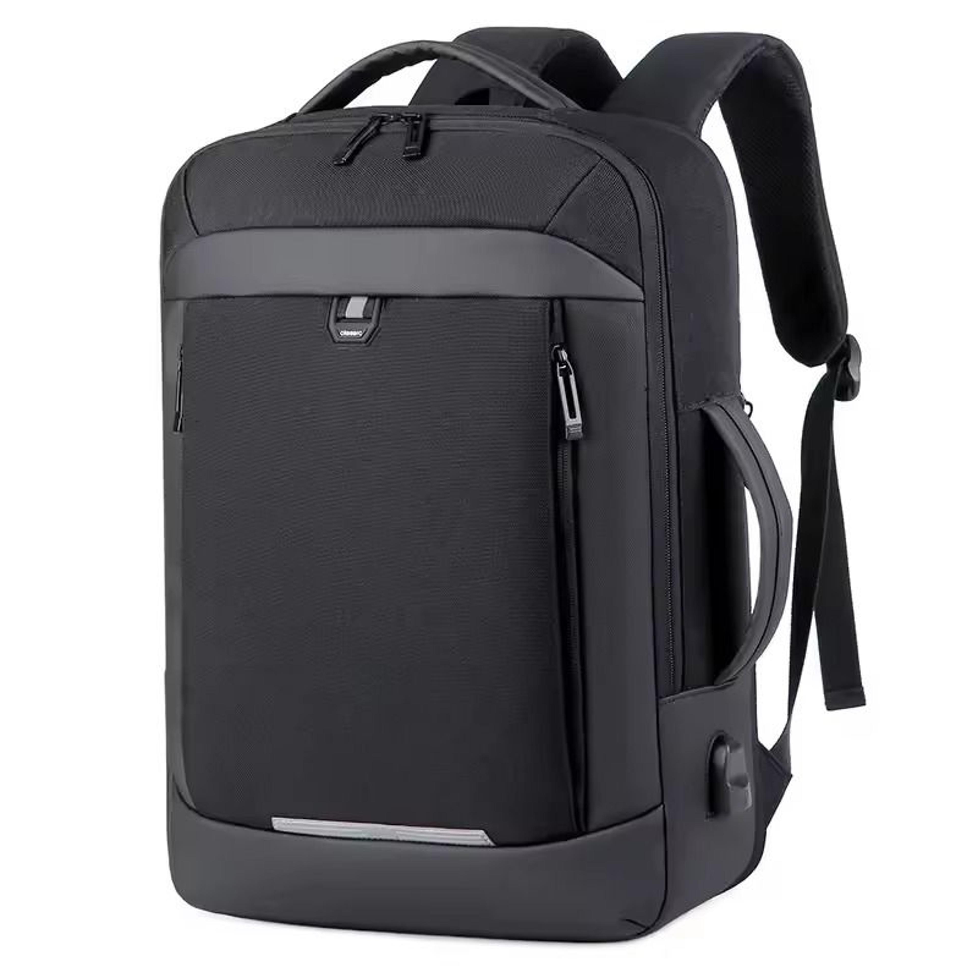 business laptop backpack waterproof expandable usb charging travel backpack for men