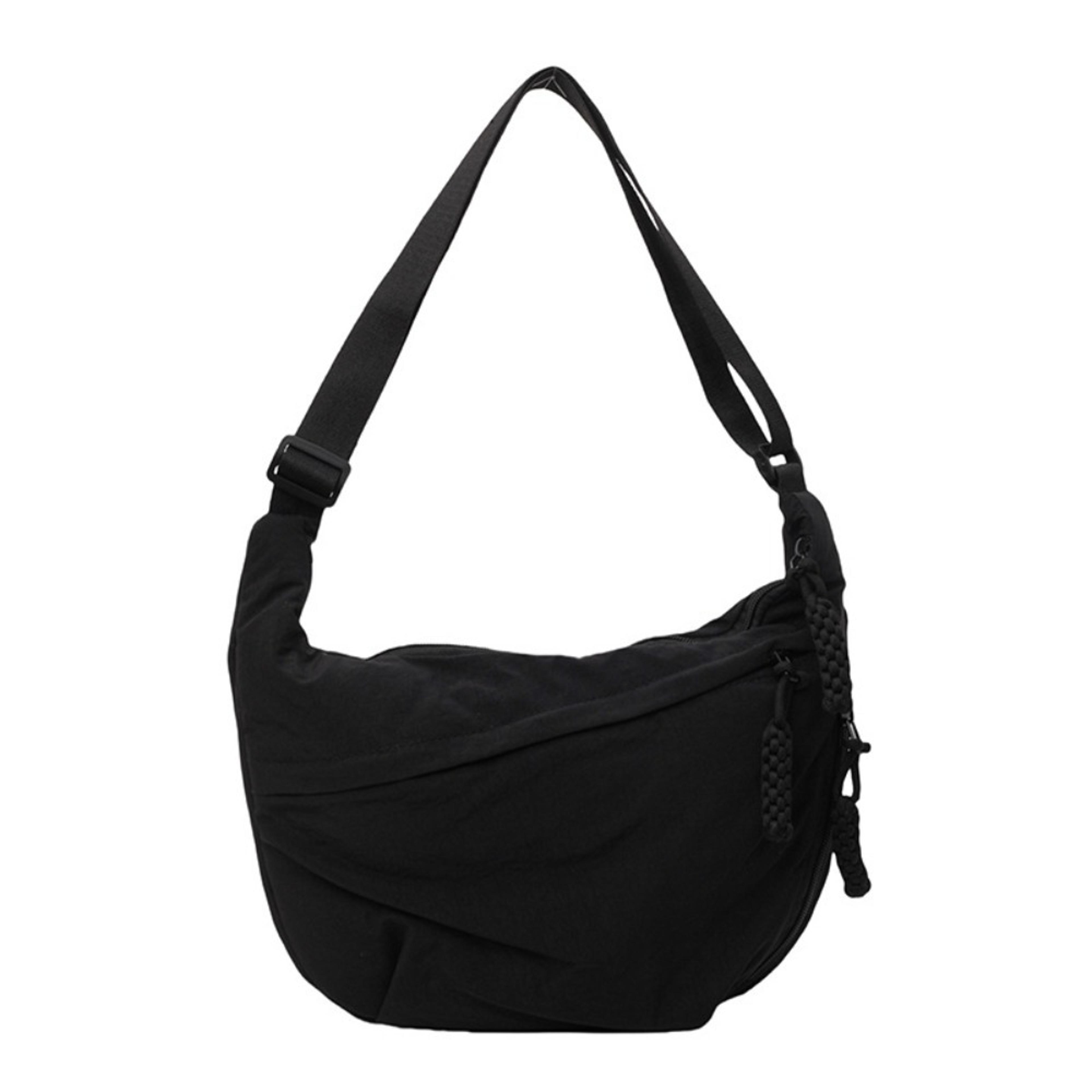 canvas crossbody bag for women, korean shoulder bag, large capacity casual hobo handbag