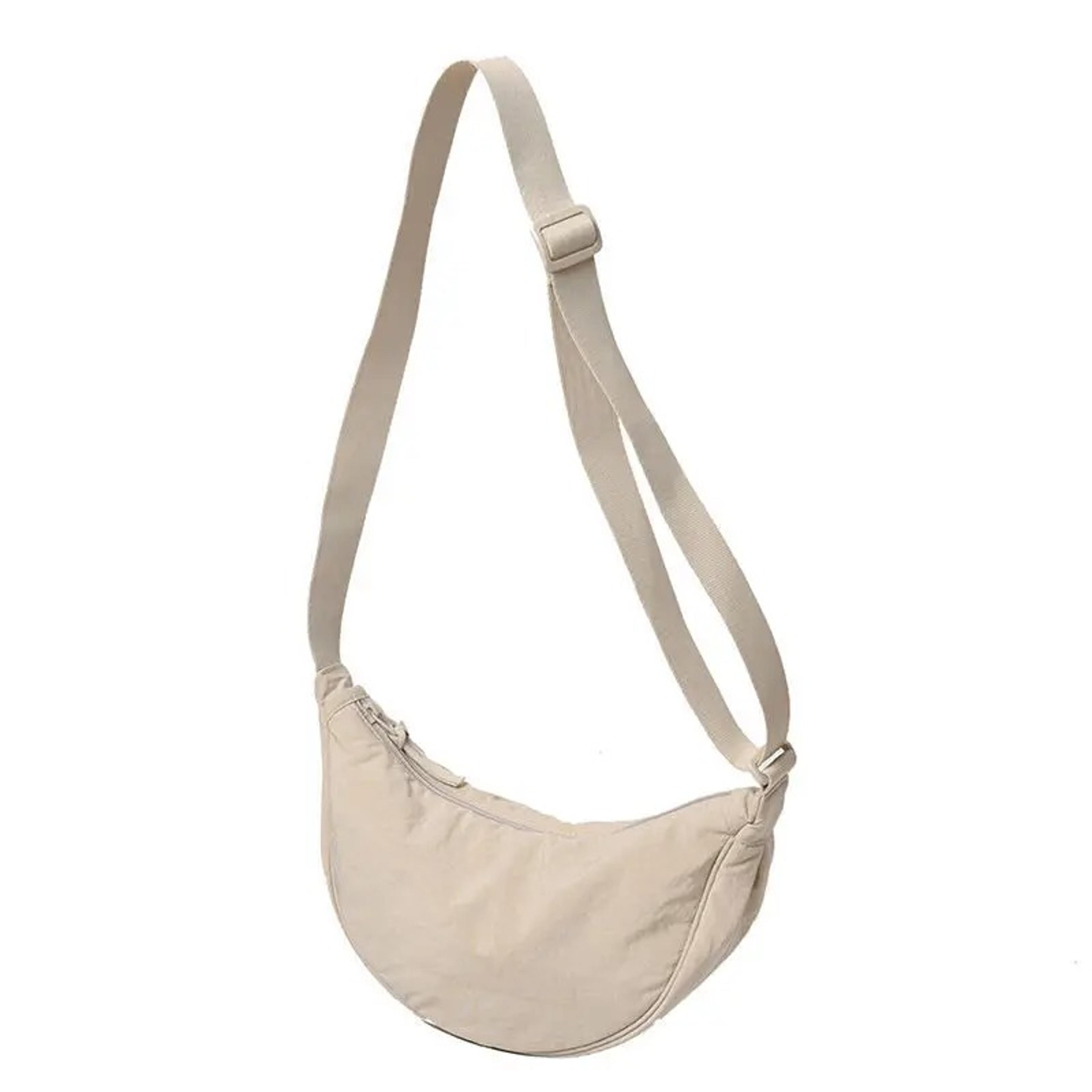large capacity nylon shoulder bag for women casual travel commuter dumpling handbag