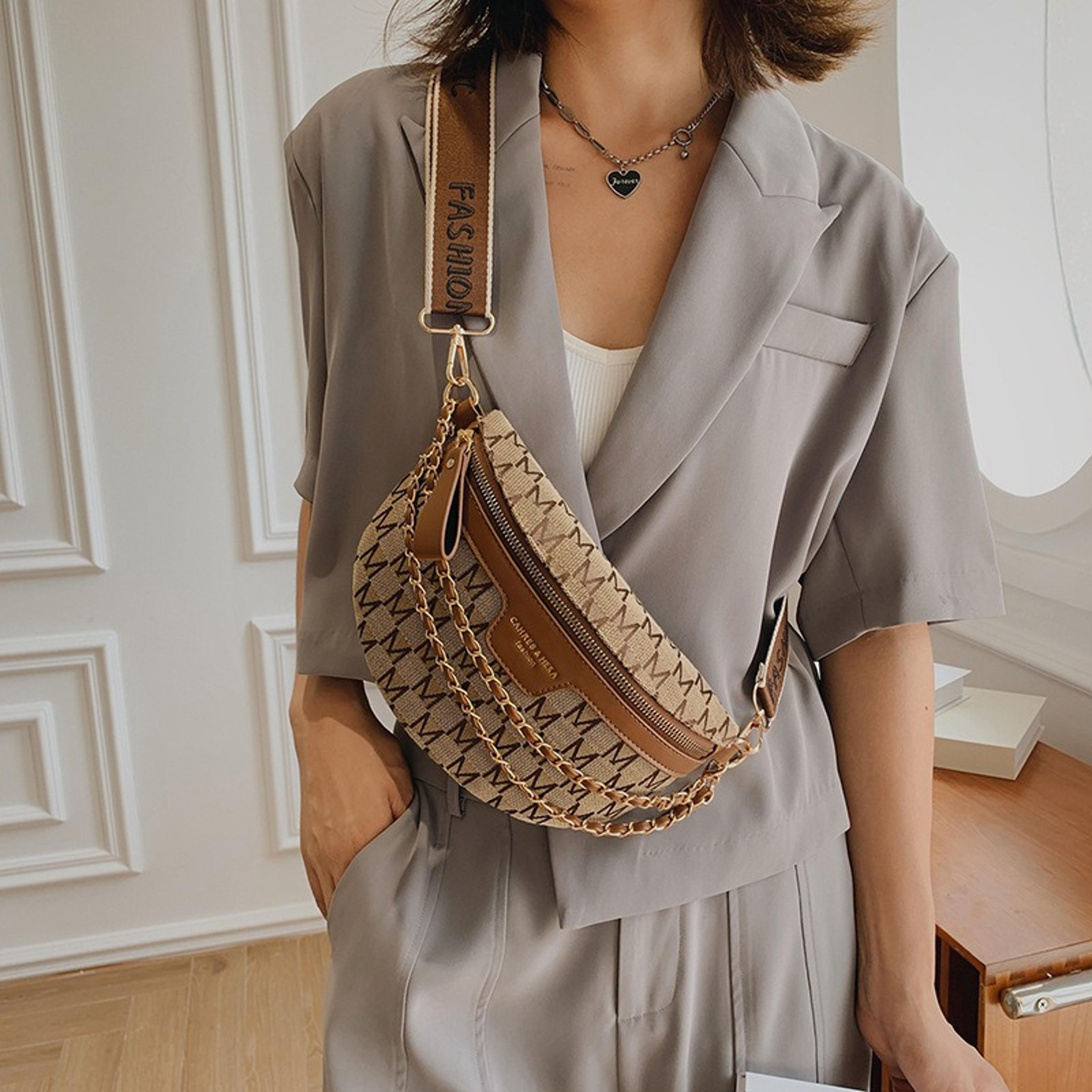 women's canvas belt bag, fashion sling bag, crossbody waist bag for everyday travel