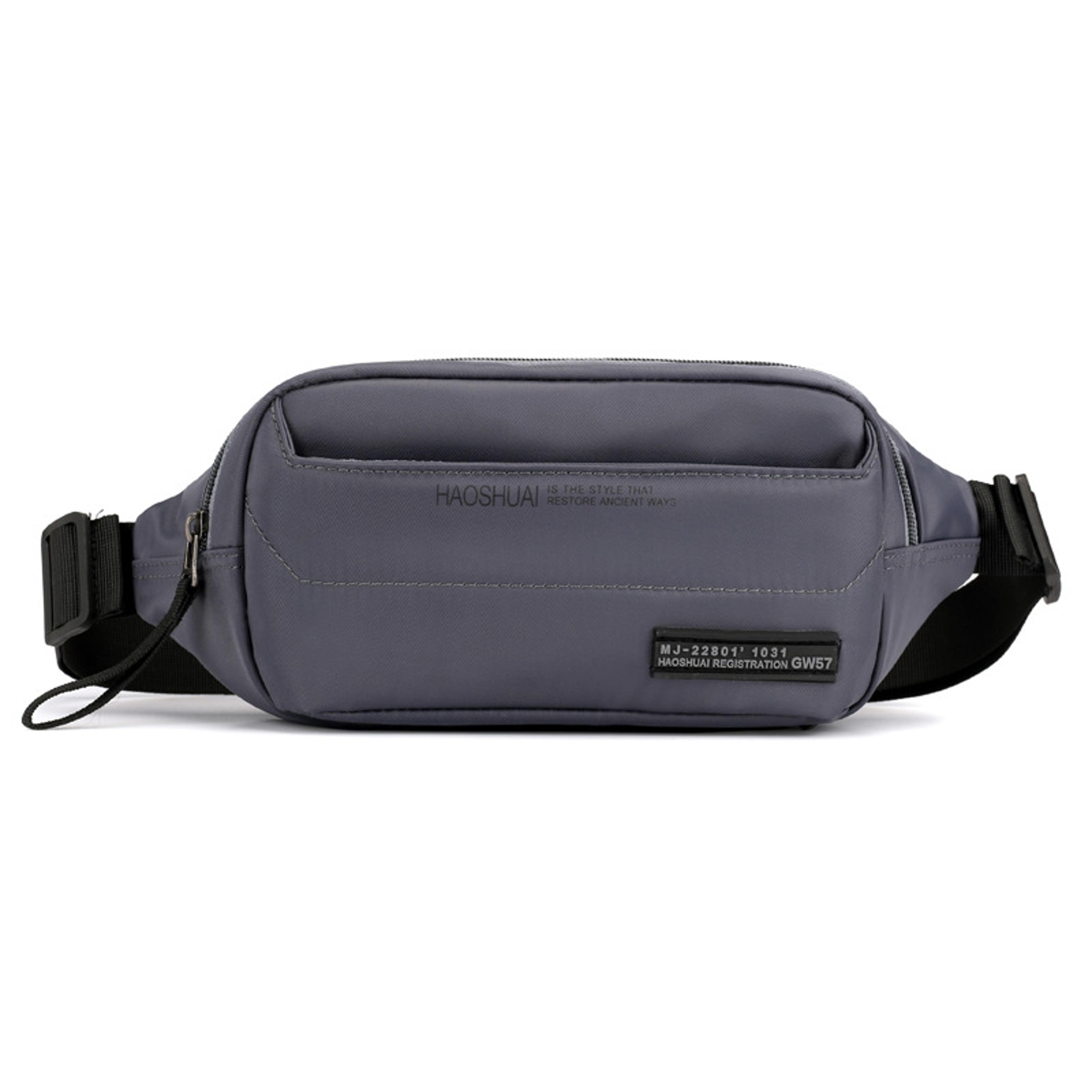 men's waist bag multi pocket nylon crossbody chest bag travel belt pack