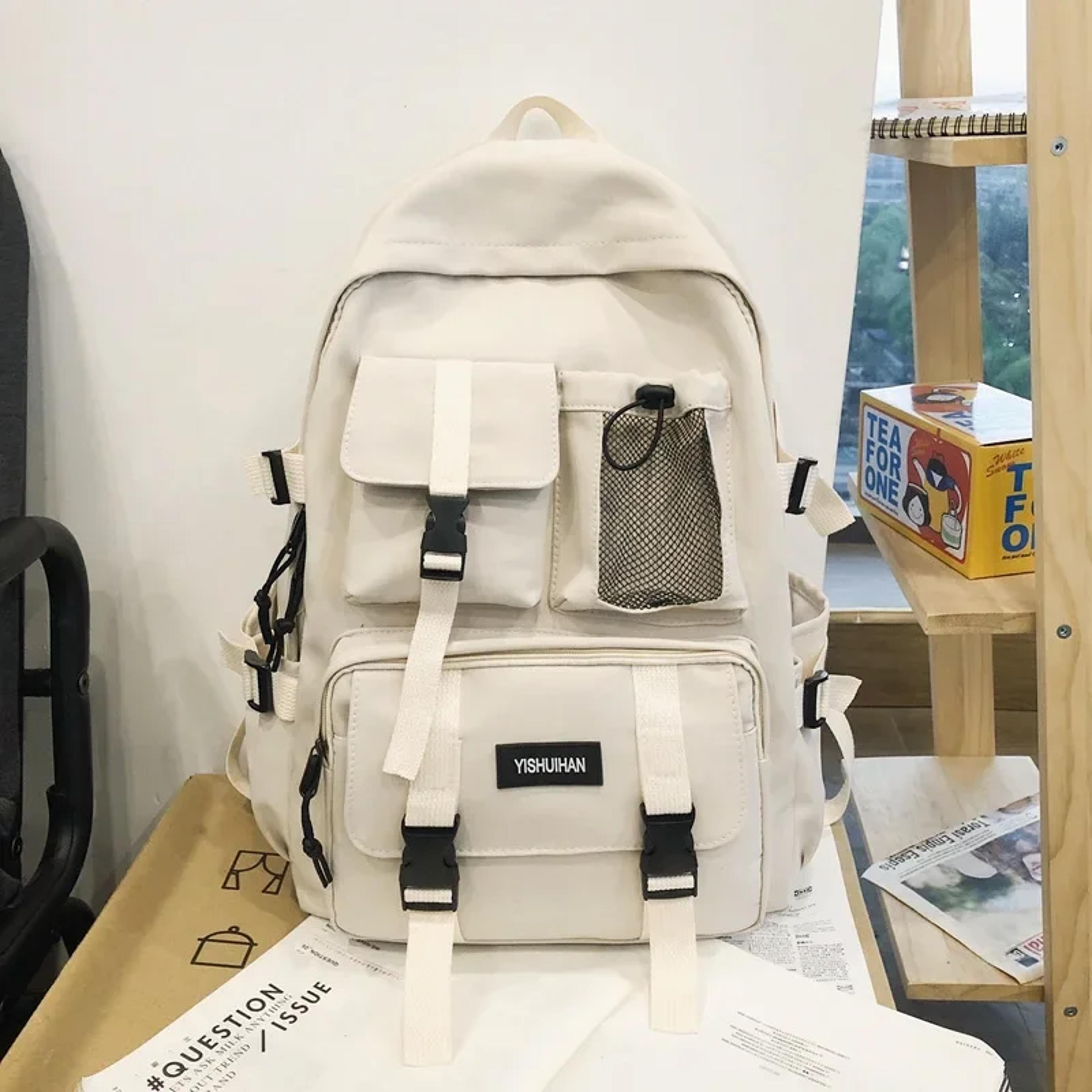 multifunctional teenager laptop backpack canvas school bag for students