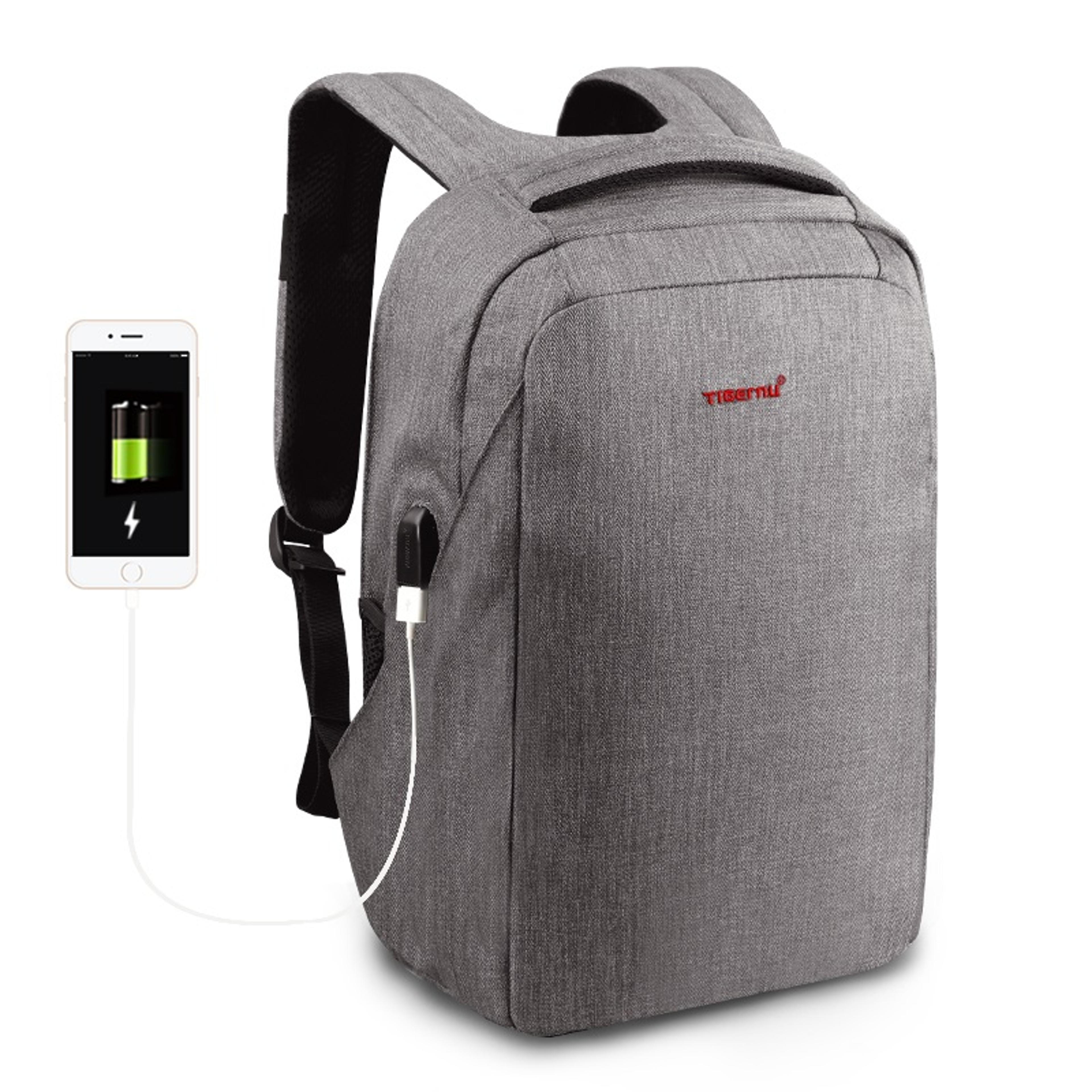 anti theft laptop backpack usb travel school bag for men