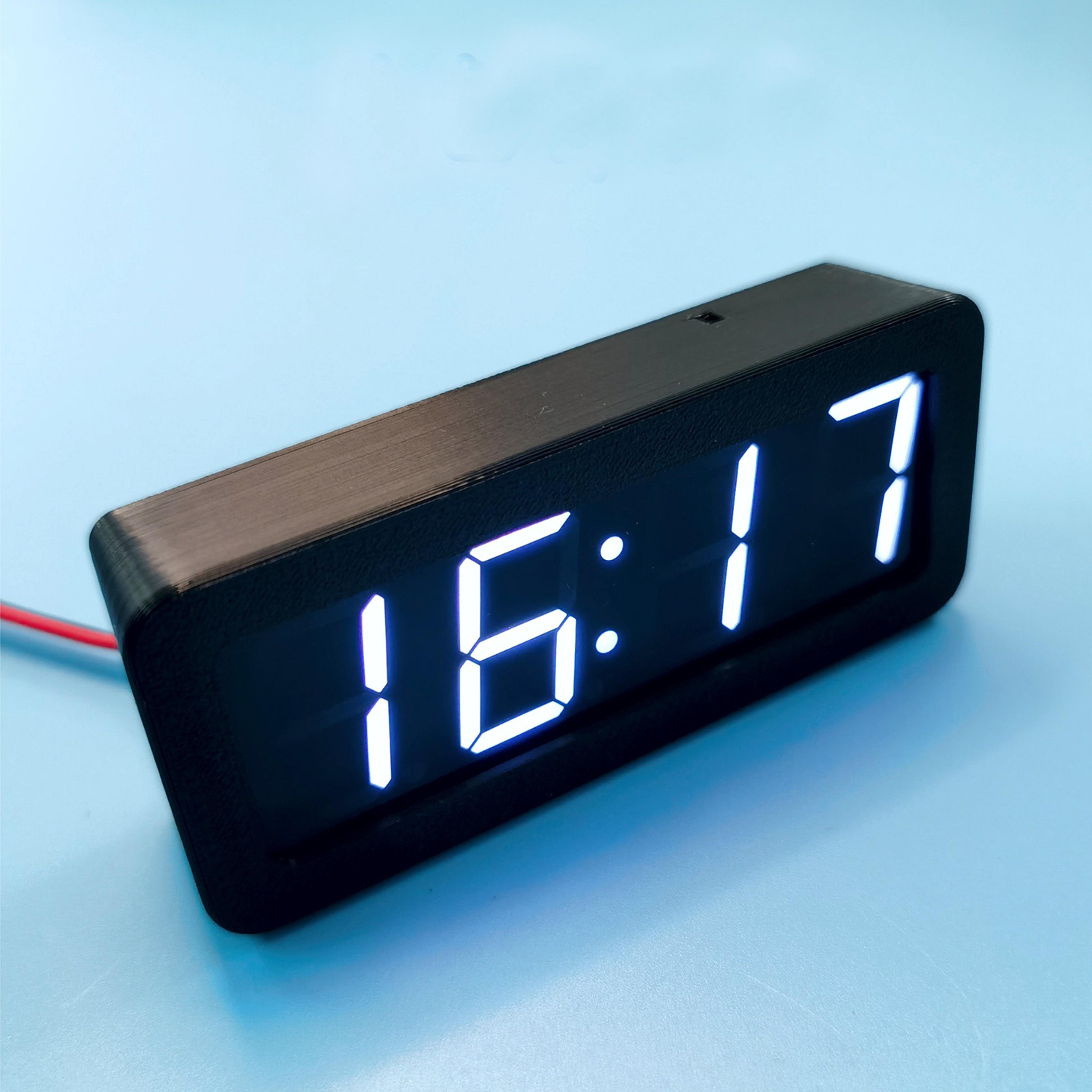 gps digital car clock usb led display dashboard electronic clock with memory