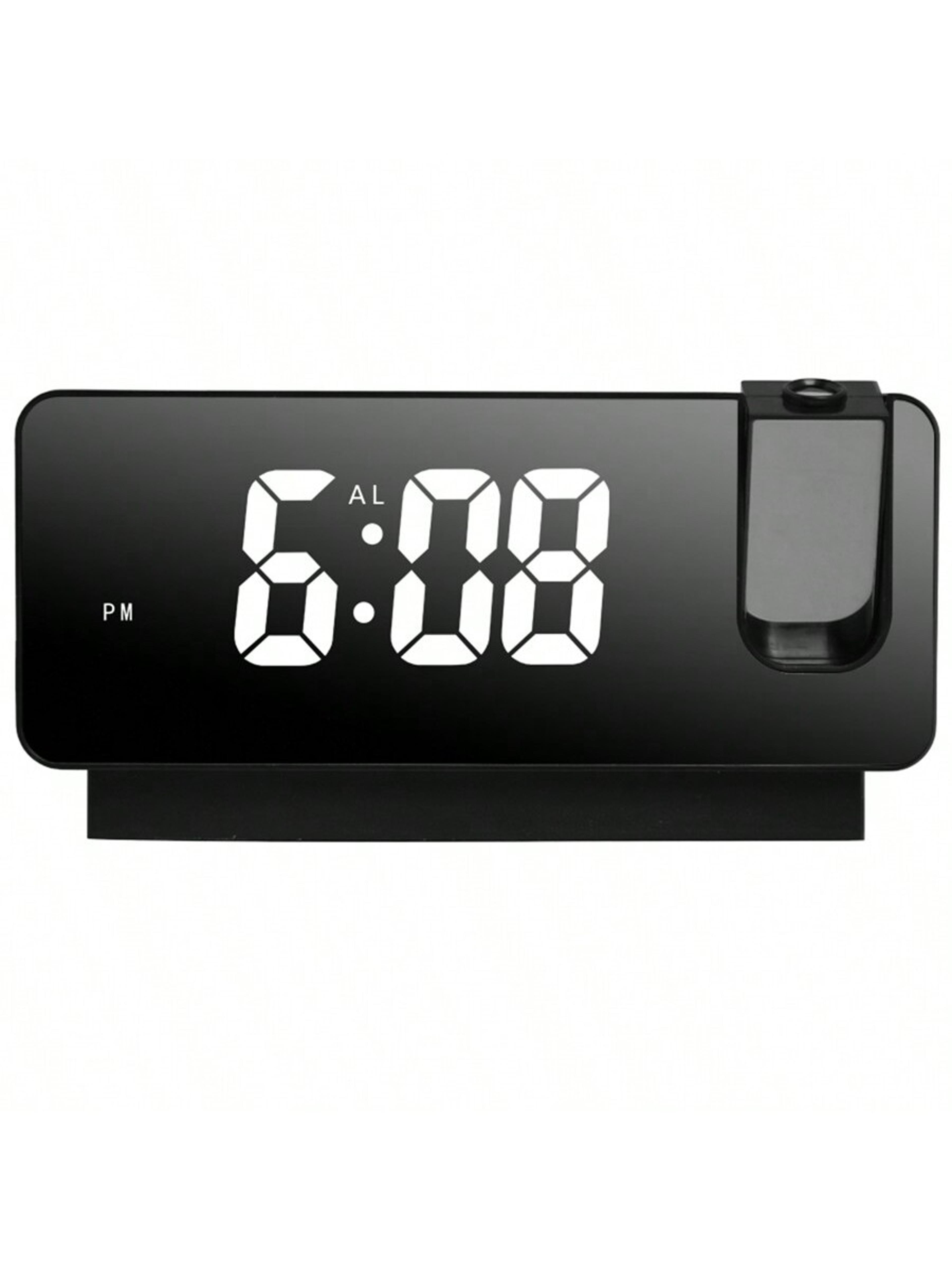 projection alarm clock with led display silent digital bedside clock for bedroom office students