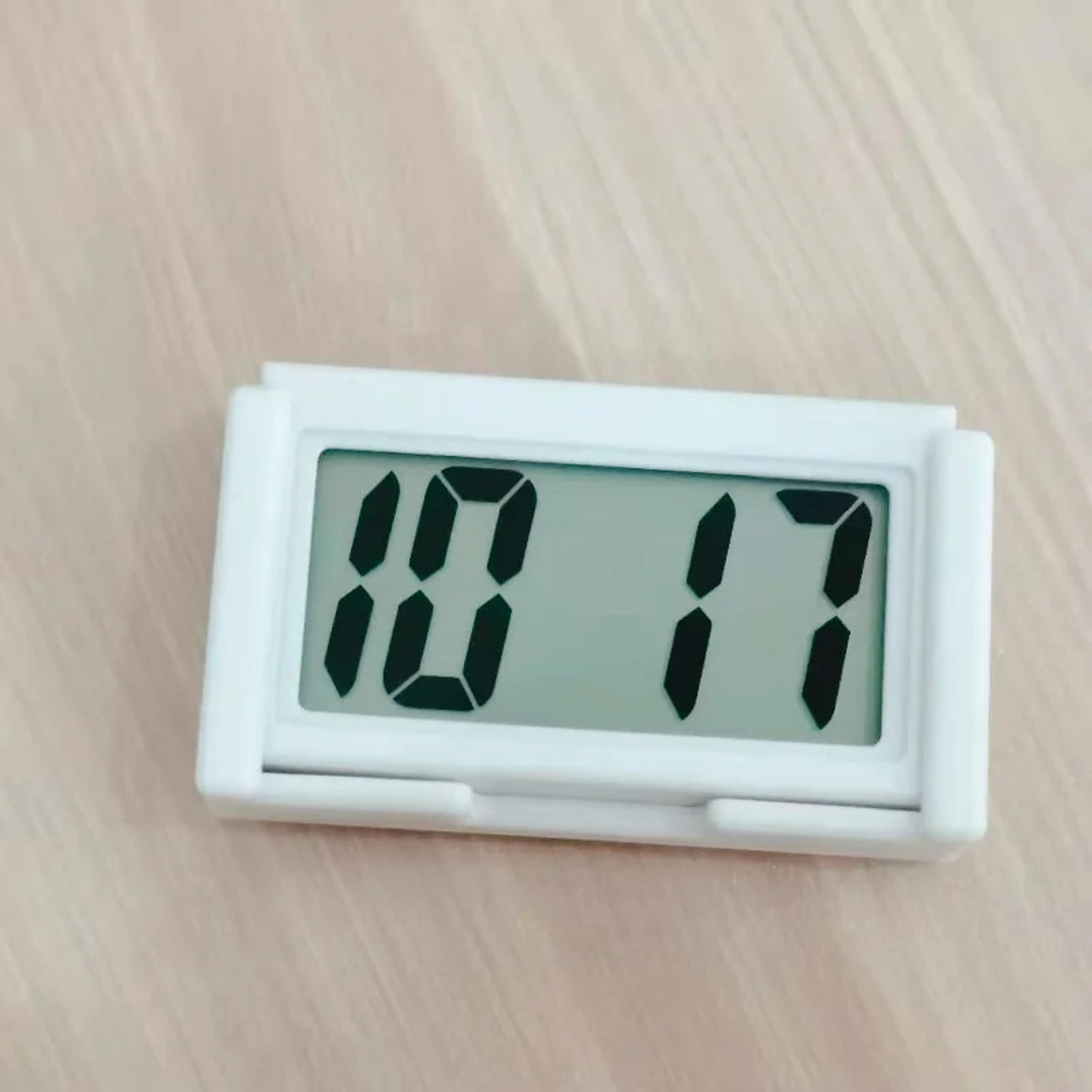 mini desk clock portable travel clock lcd digital battery powered table clock with date display