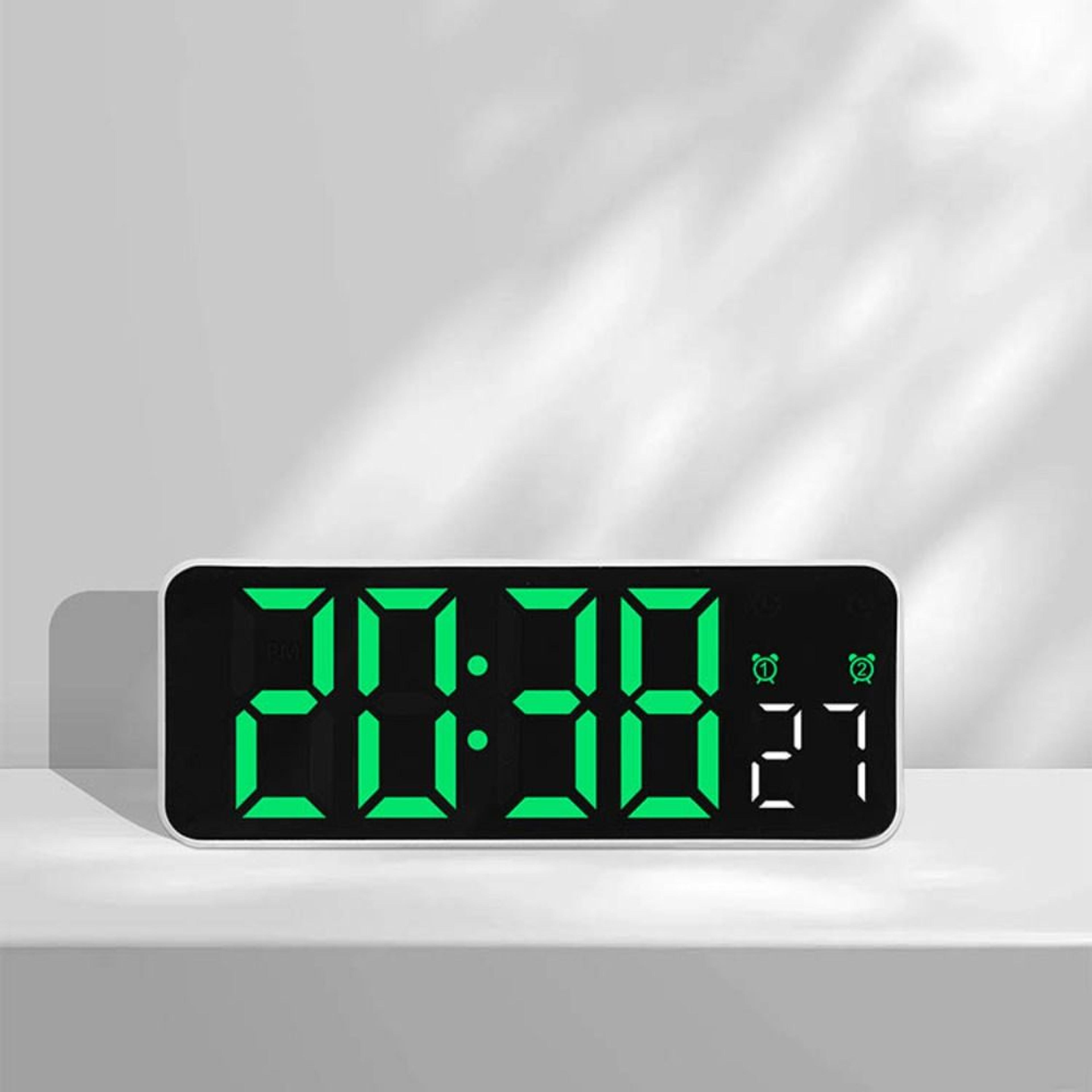 modern led wall clock digital wall clock with large display date temperature wall or desk clock