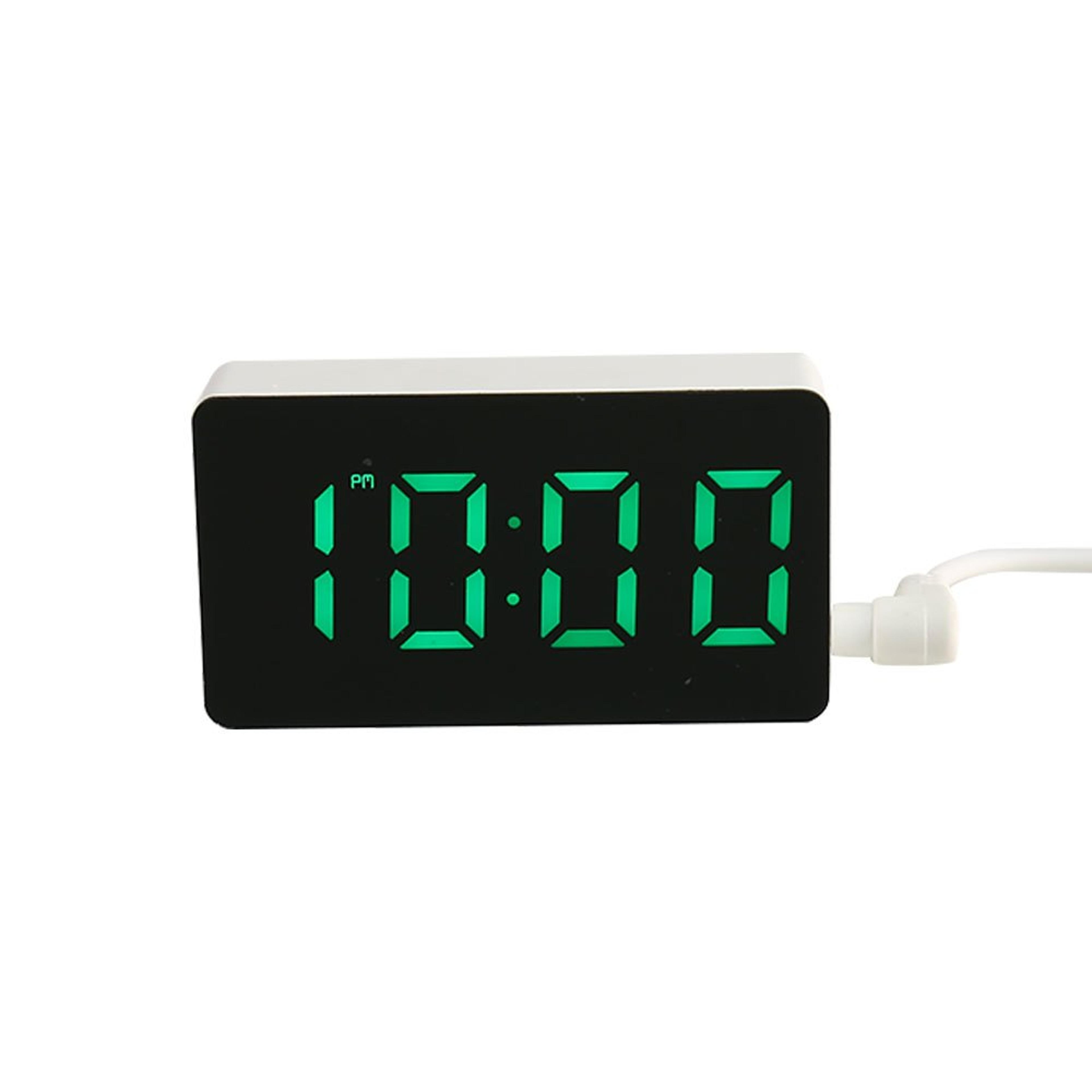 led mirror clock digital alarm clock smart bedroom desk clock home decor