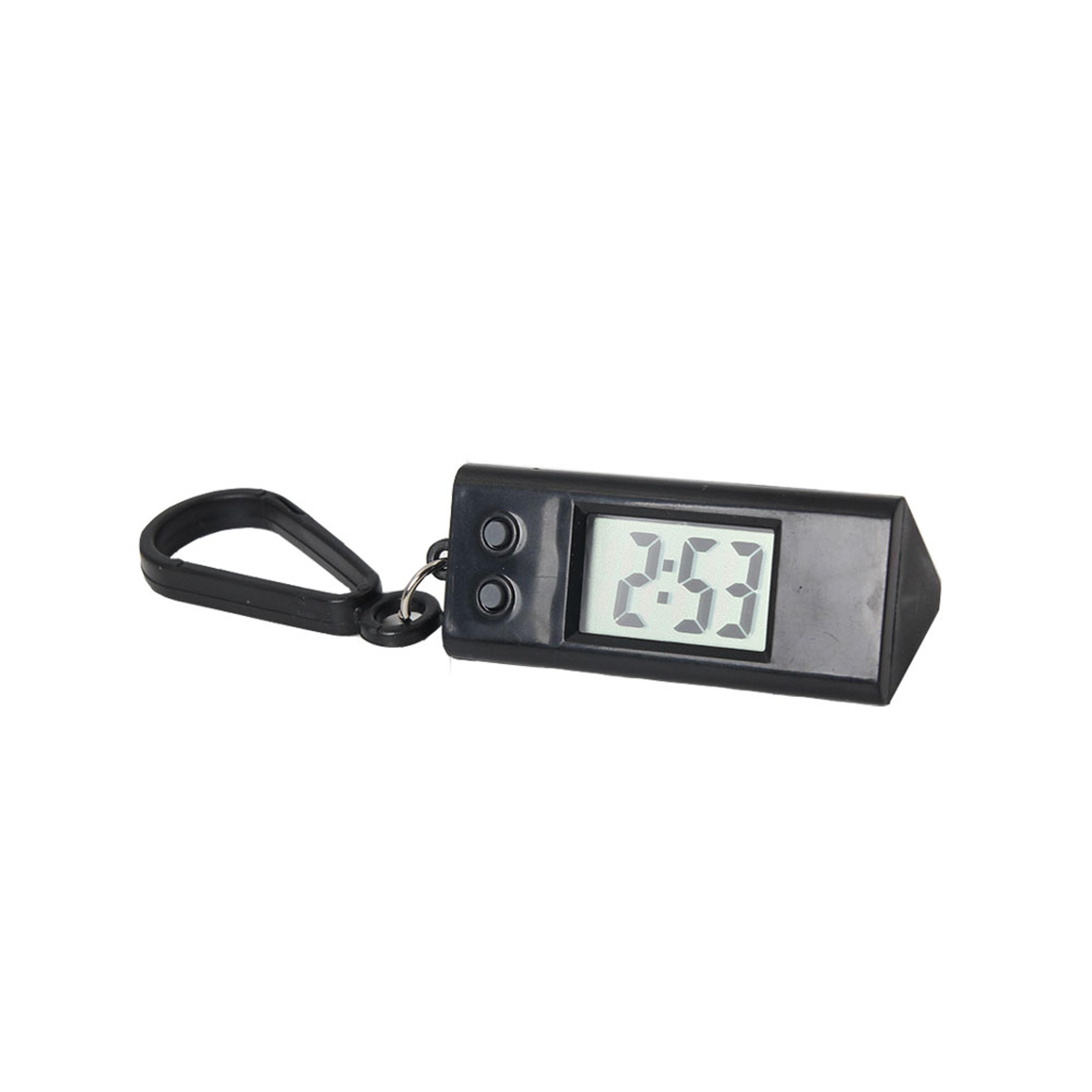 mini digital clock keychain, portable electronic student watch, hanging time display
