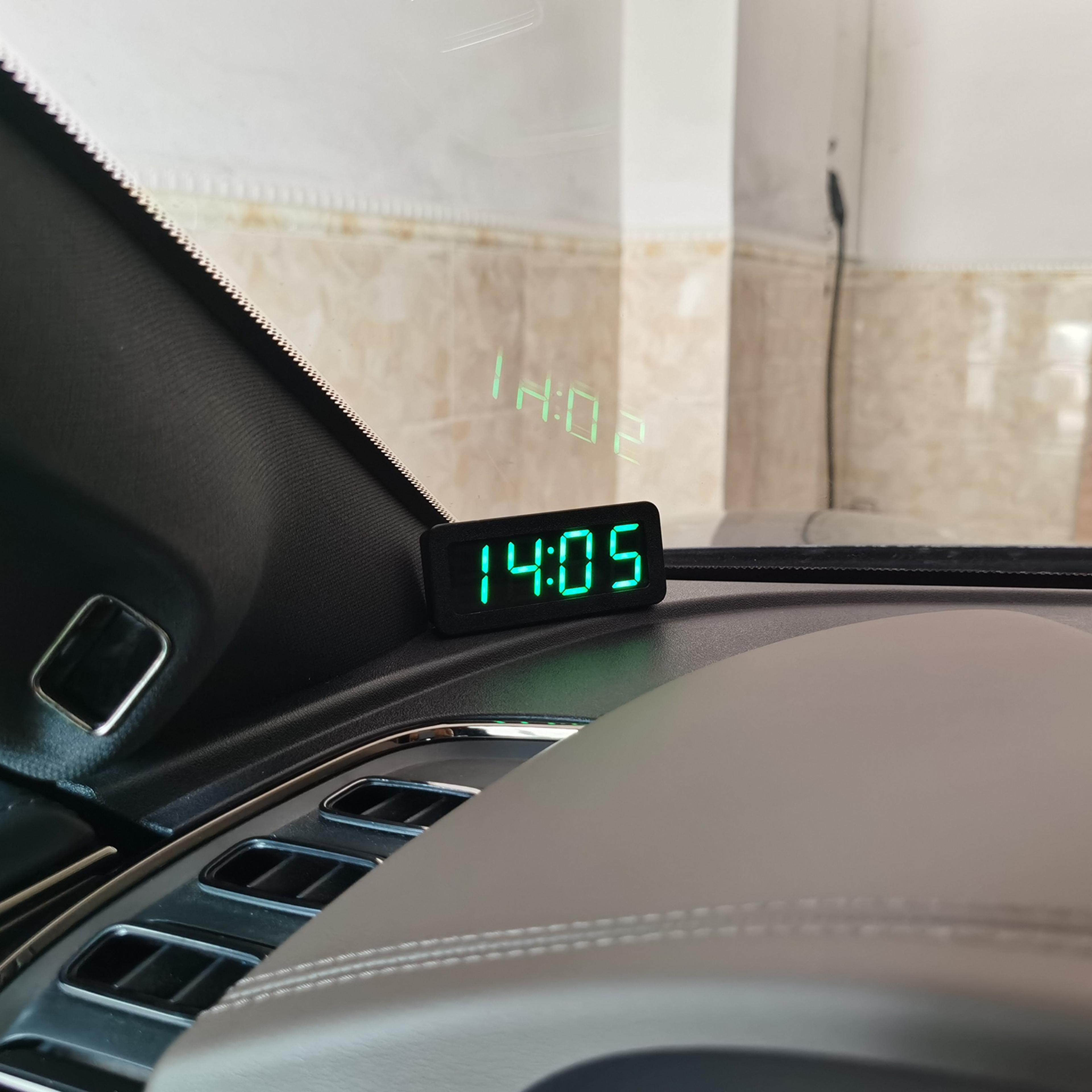 gps led digital car clock hour display usb powered electronic time clock