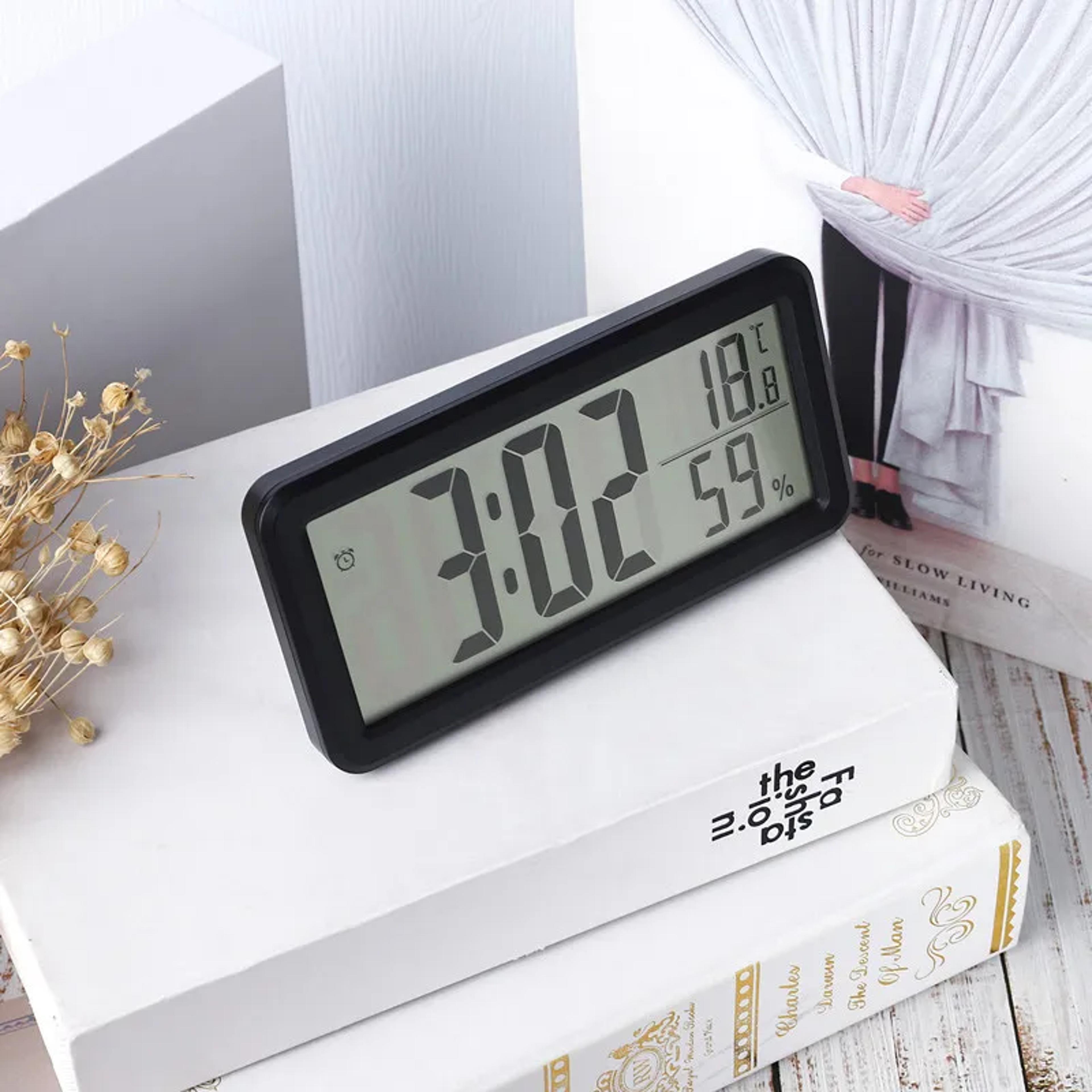 large display digital alarm clock led desk clock for bedroom office home decor