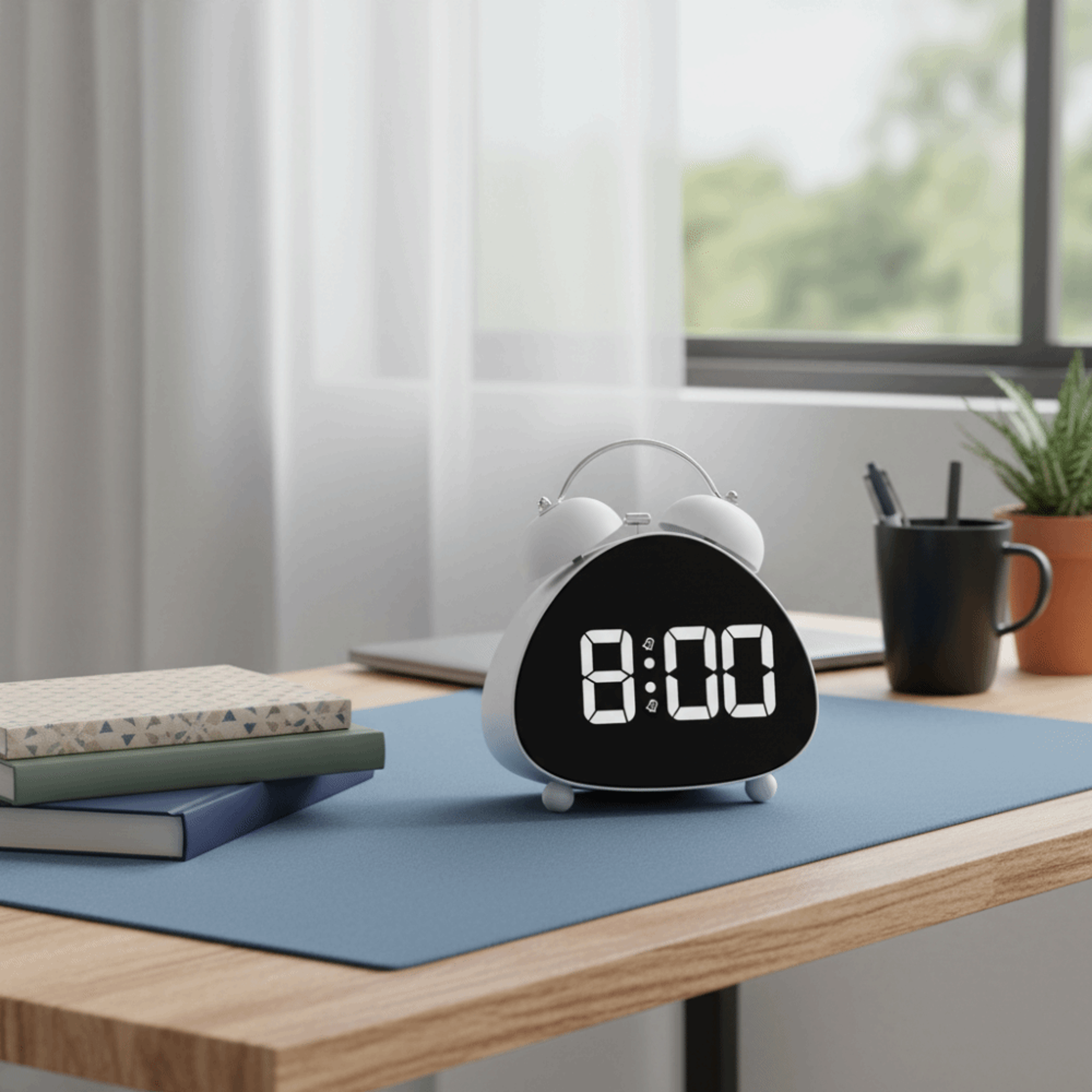 vintage led alarm clock digital alarm clock with loud alarm and led display for bedroom tabletop