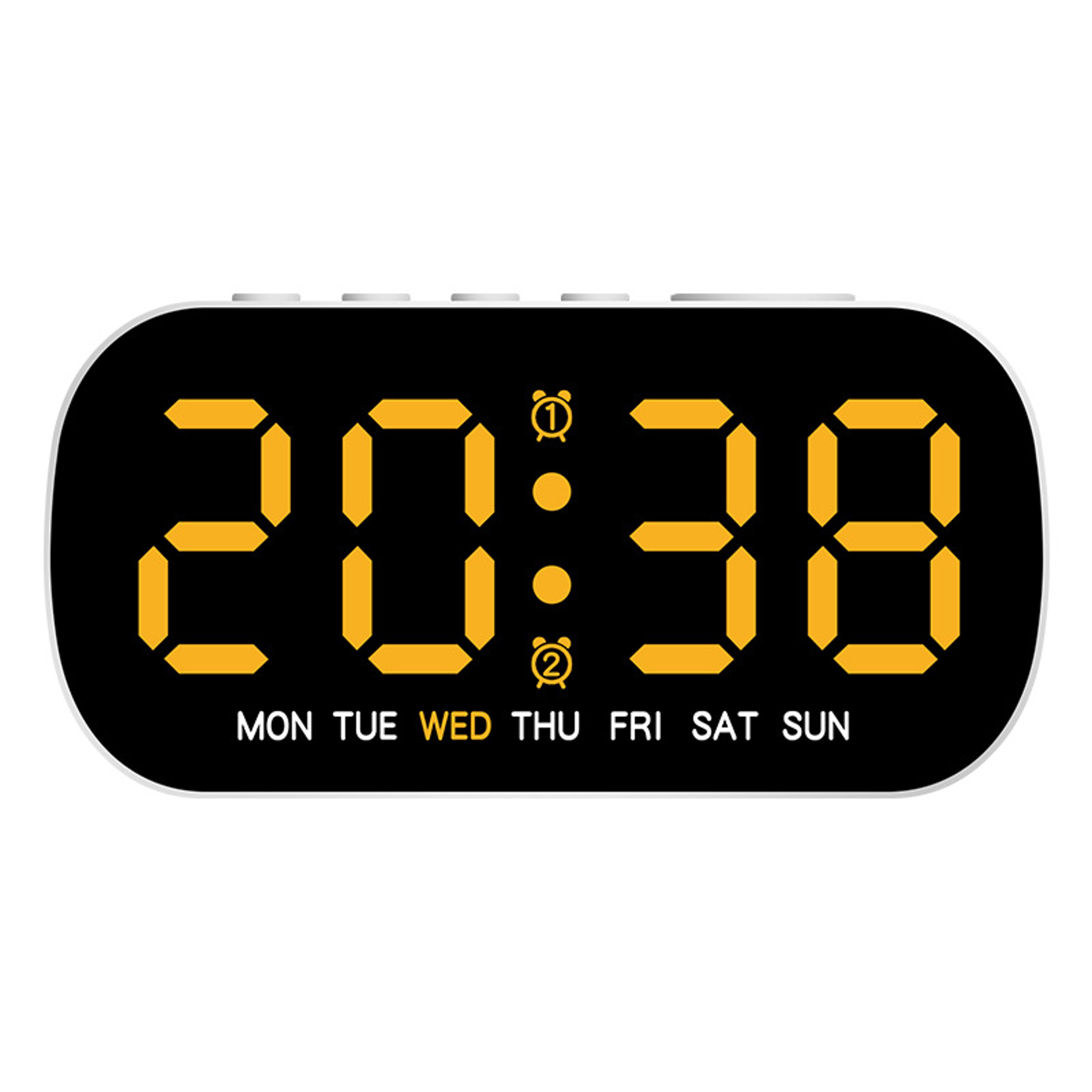 digital led alarm clock usb powered dual alarm clock with temperature display and adjustable brightness
