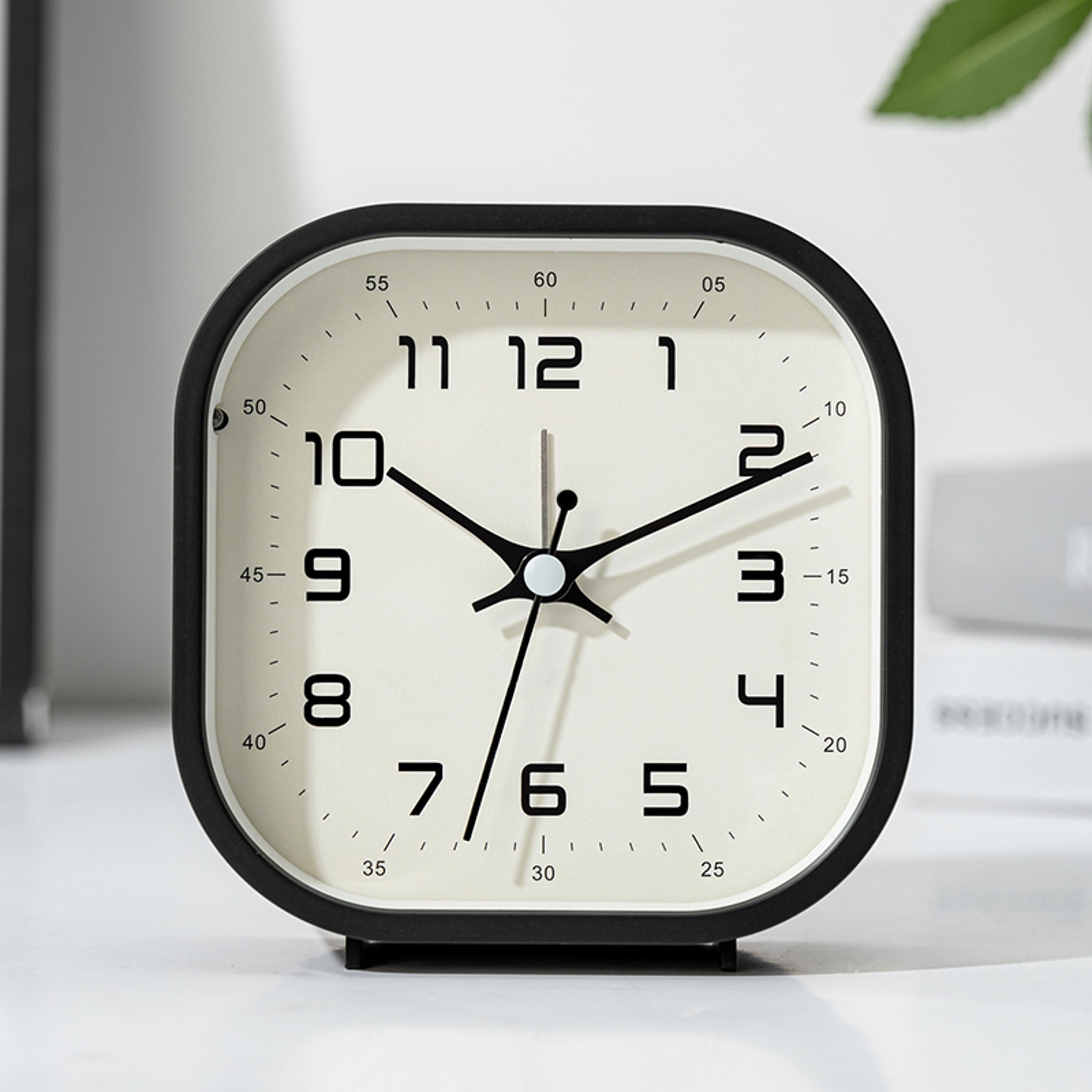 kids digital alarm clock with large display, silent bedside desk clock for bedroom and study