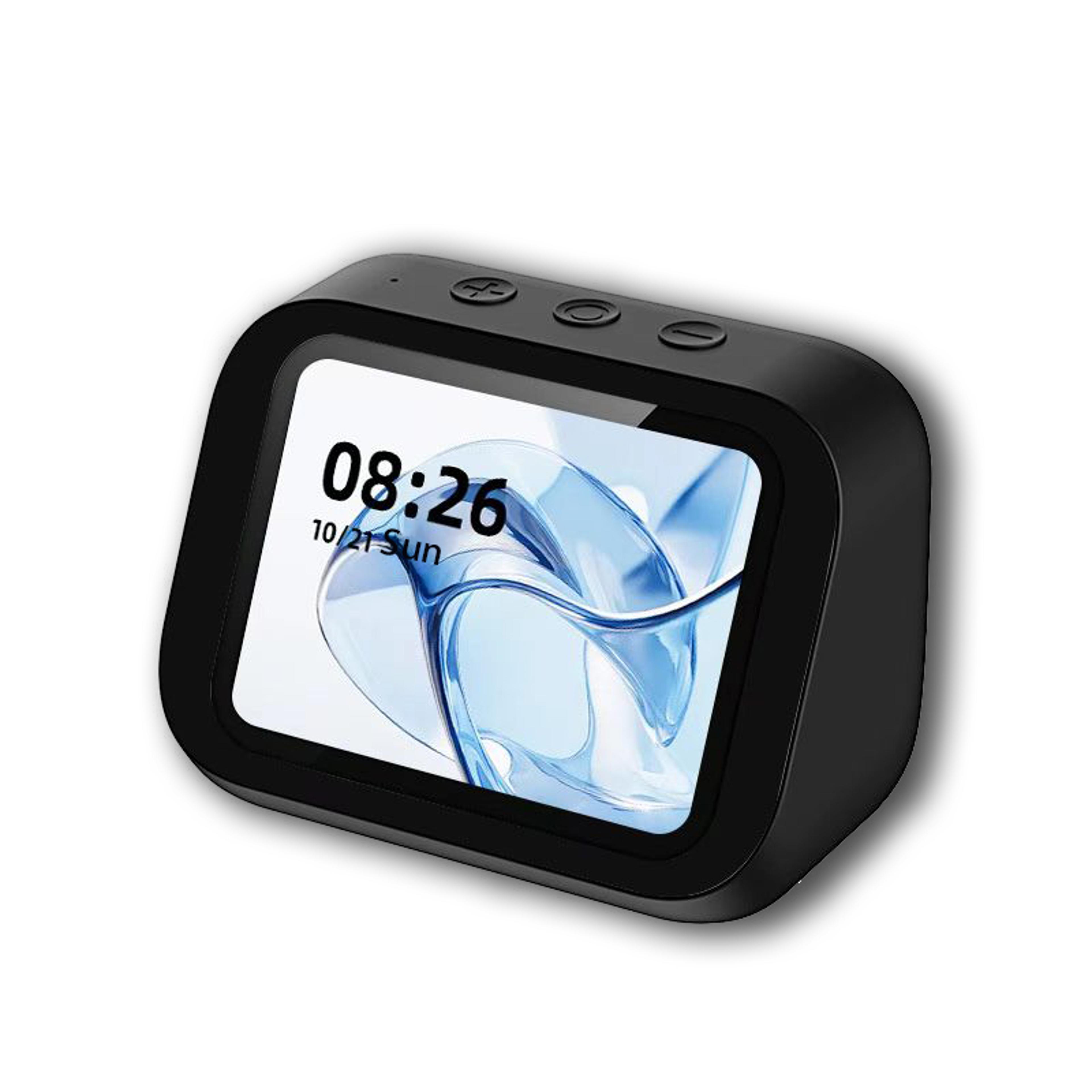 smart bluetooth alarm clock with bluetooth speaker clock weather display night light and photo frame