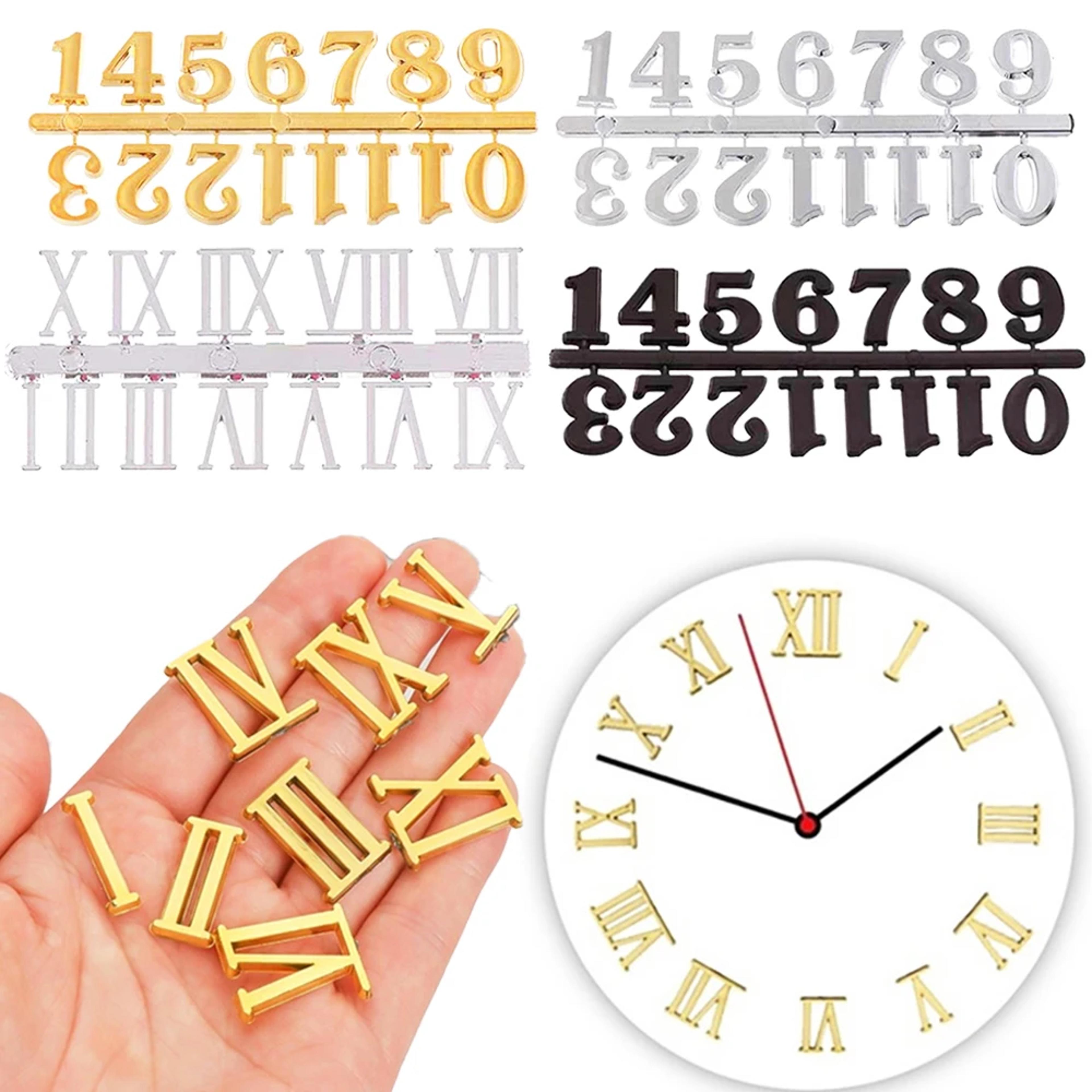 diy clock numerals wall clock replacement parts roman numeral clock stickers for quartz clock repair