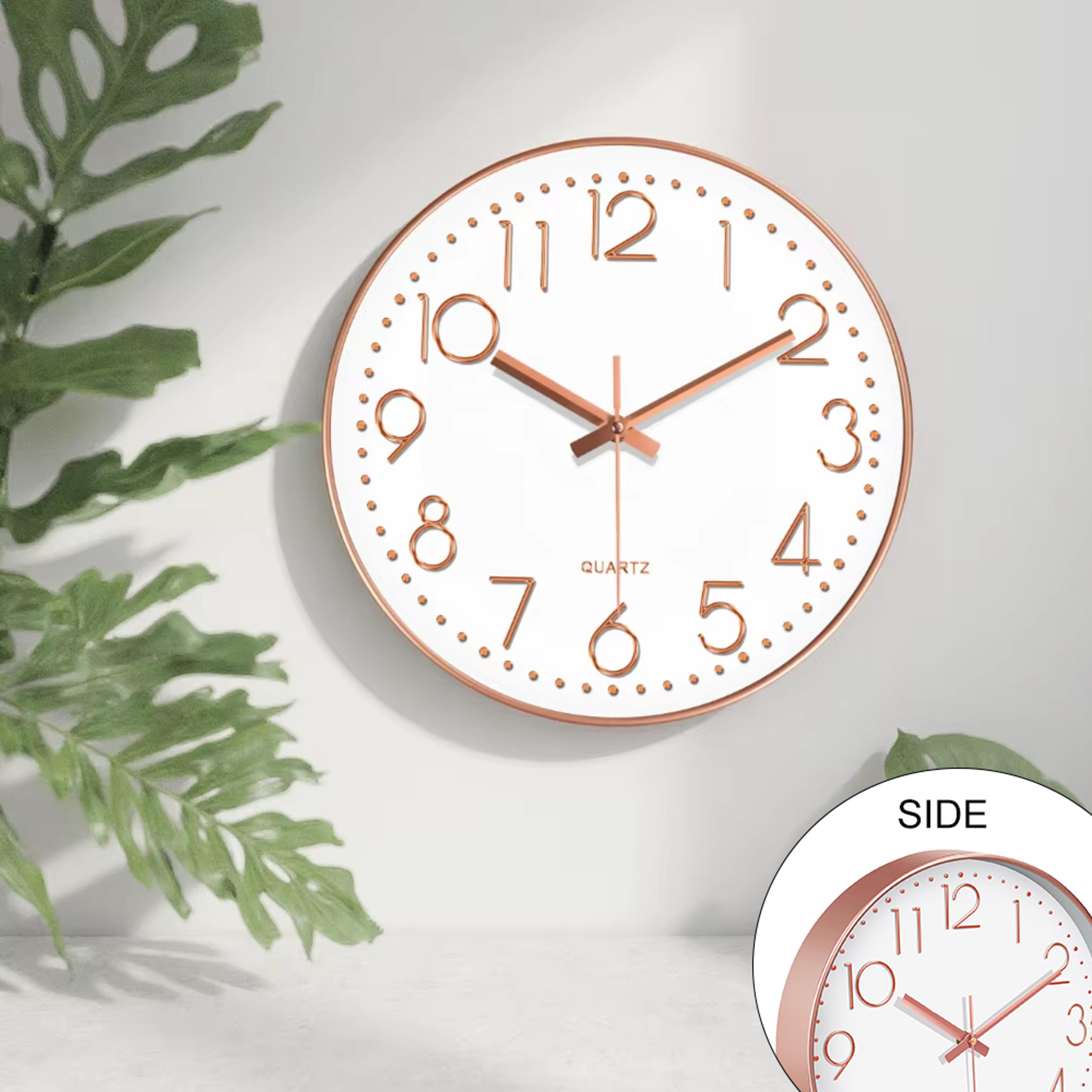 modern silent wall clock minimalist quartz wall clock for living room bedroom office decor