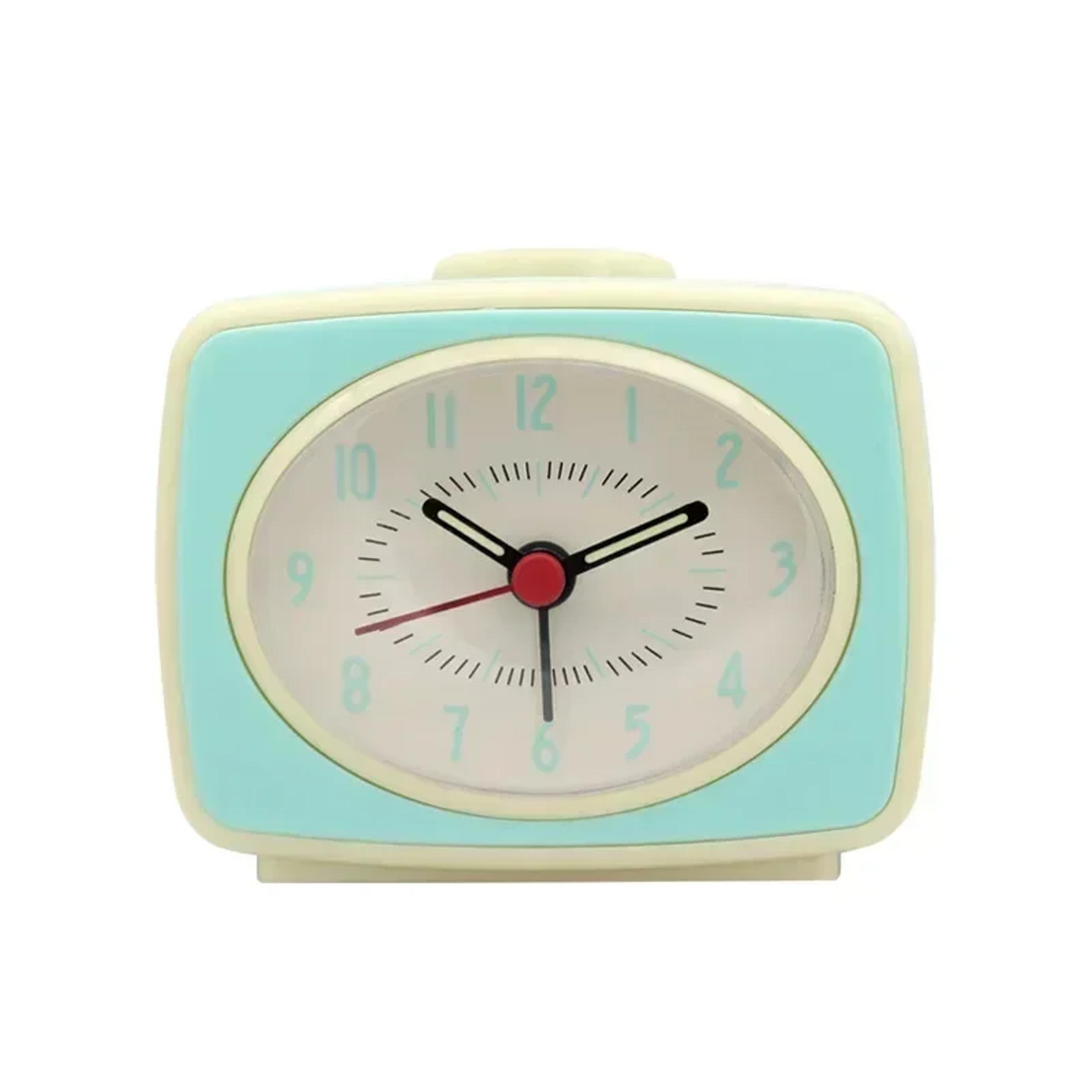 nordic alarm clock silent analog battery powered desk clock with glow in the dark hands for bedroom study office