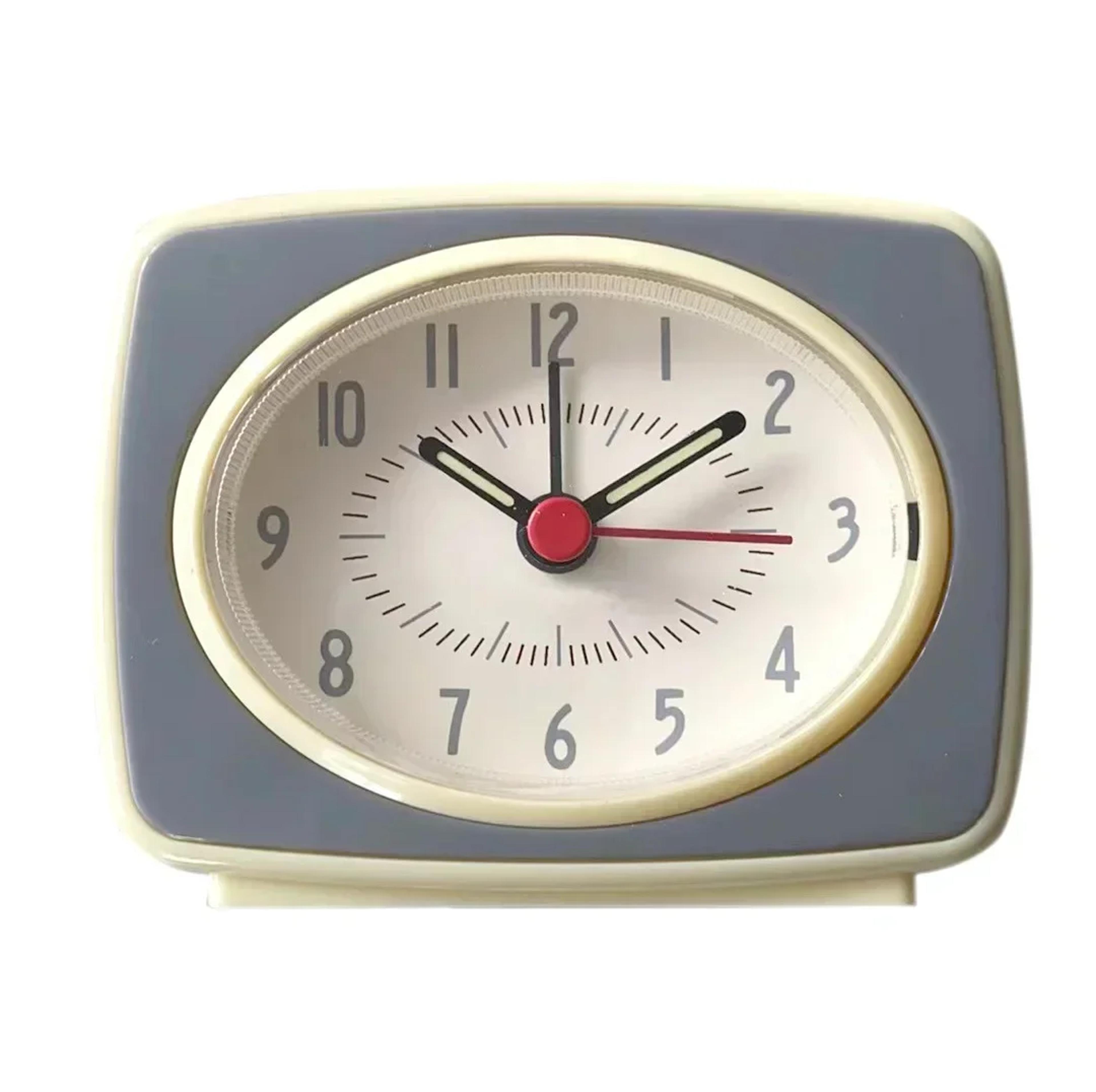 nordic glow in the dark alarm clock battery powered bedside clock for students and home decor