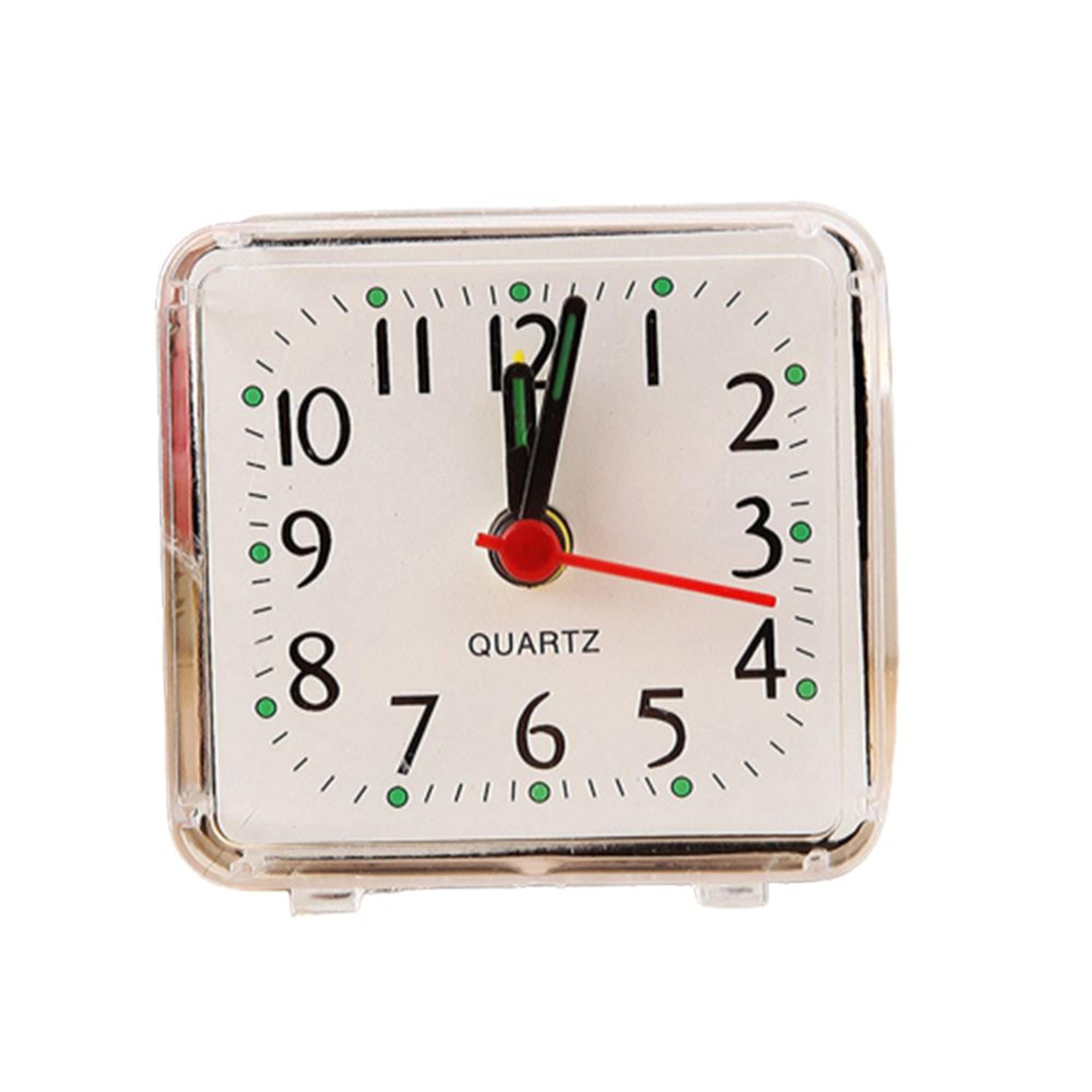 candy color silent bedside alarm clock battery operated quartz desk clock for kids students bedroom