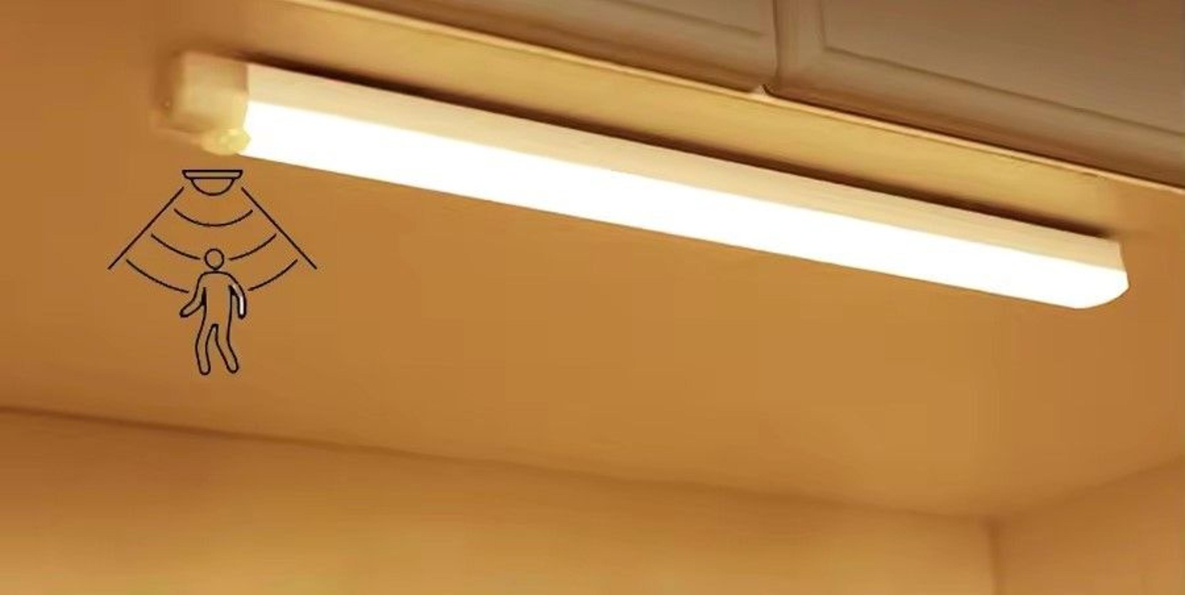 motion sensor wireless led night light usb rechargeable cabinet lamp