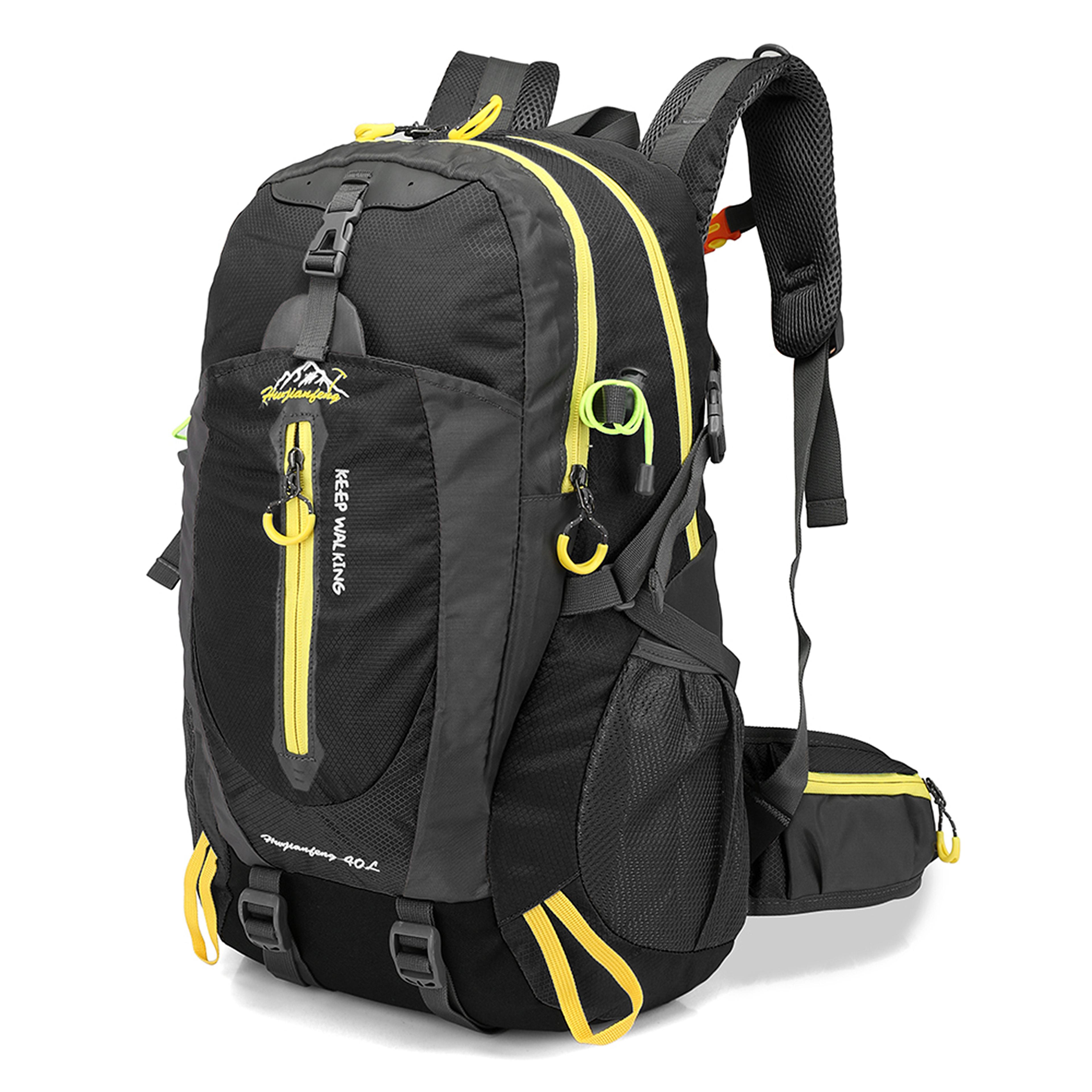 water resistant travel backpack with laptop compartment for hiking camping and outdoor adventures