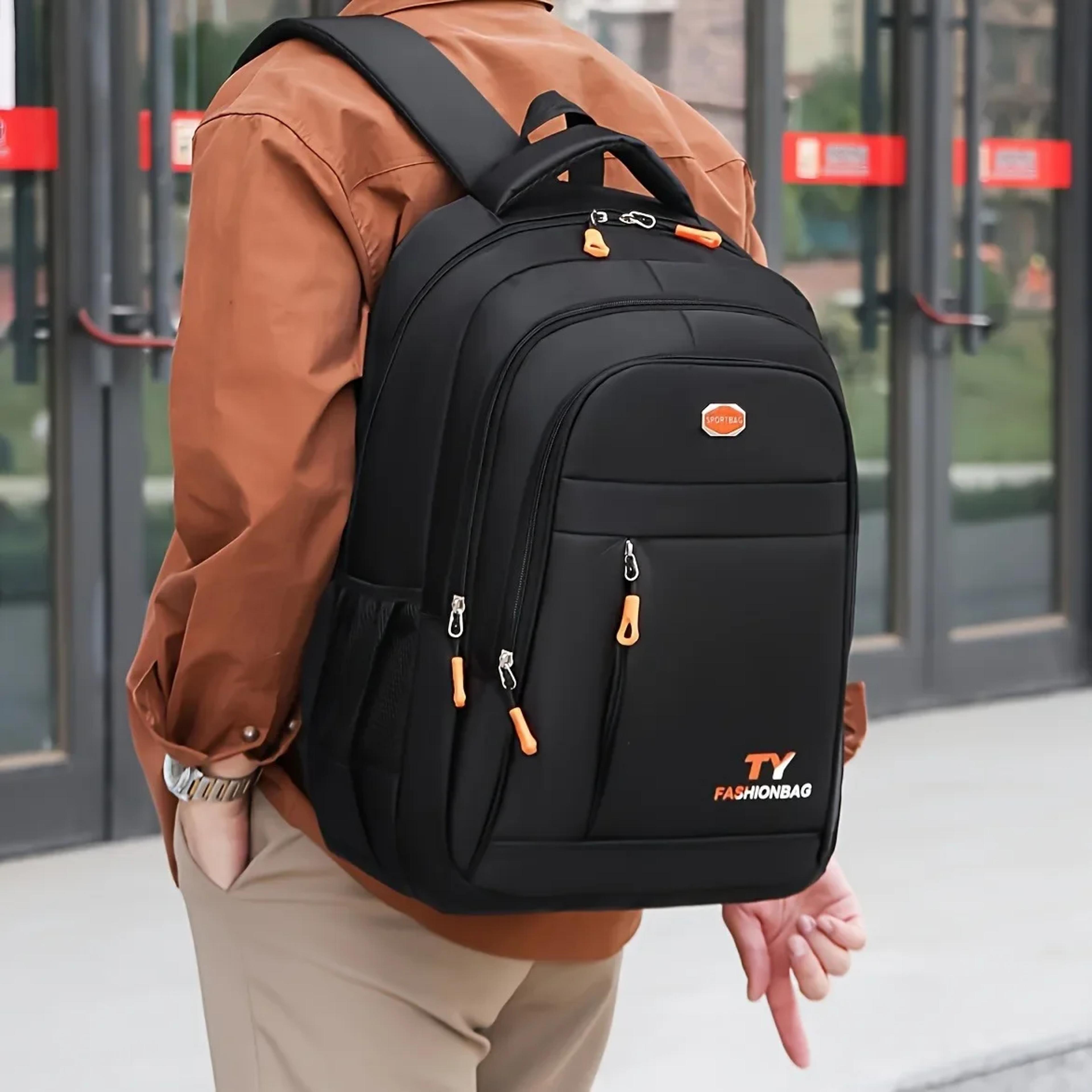 waterproof large capacity laptop backpack for men travel school work