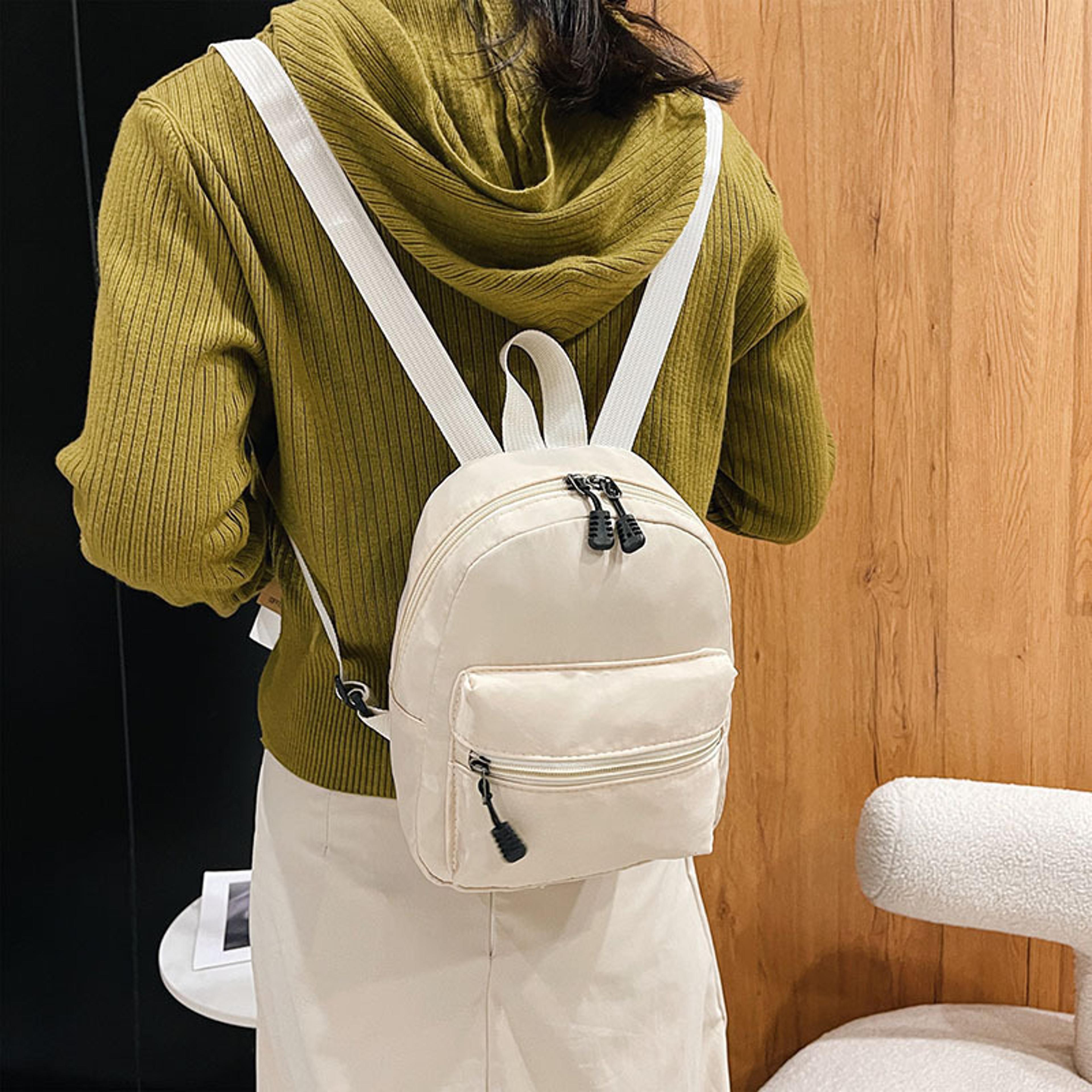 chic mini backpack for women lightweight nylon casual bag