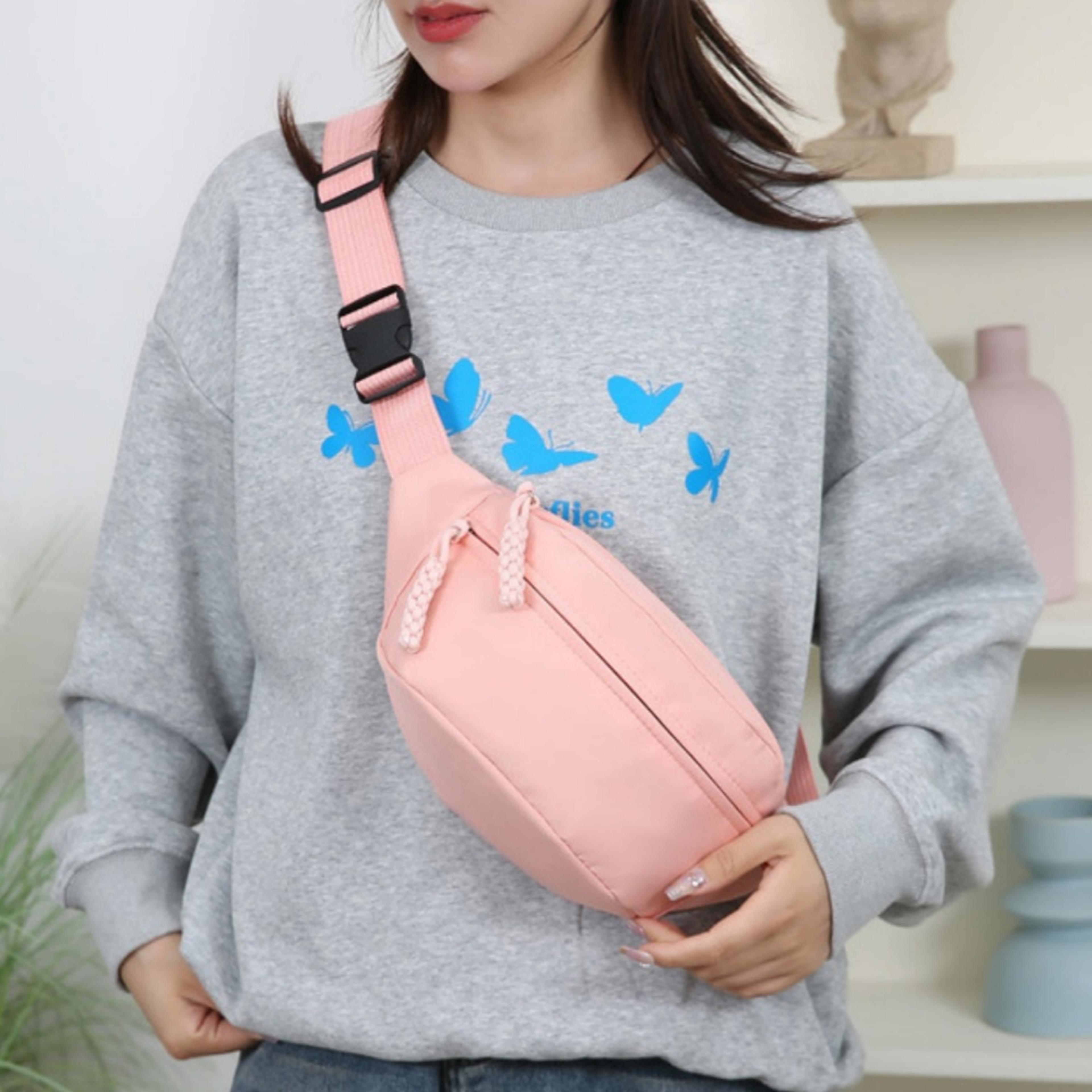 everyday nylon crossbody bag adjustable sports waist pack for travel and outdoor use