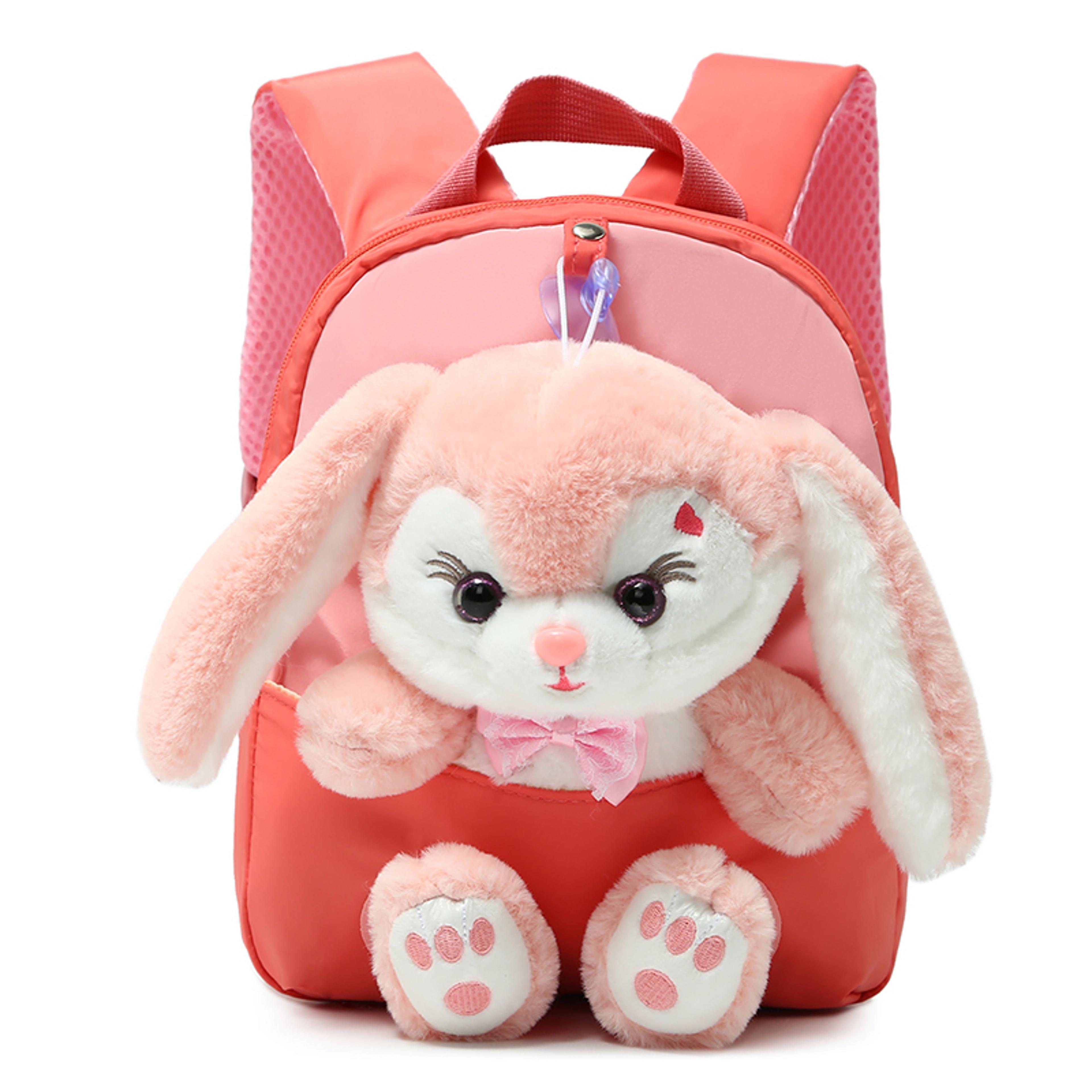 cuddle hop plush bunny backpack for kids and preschool