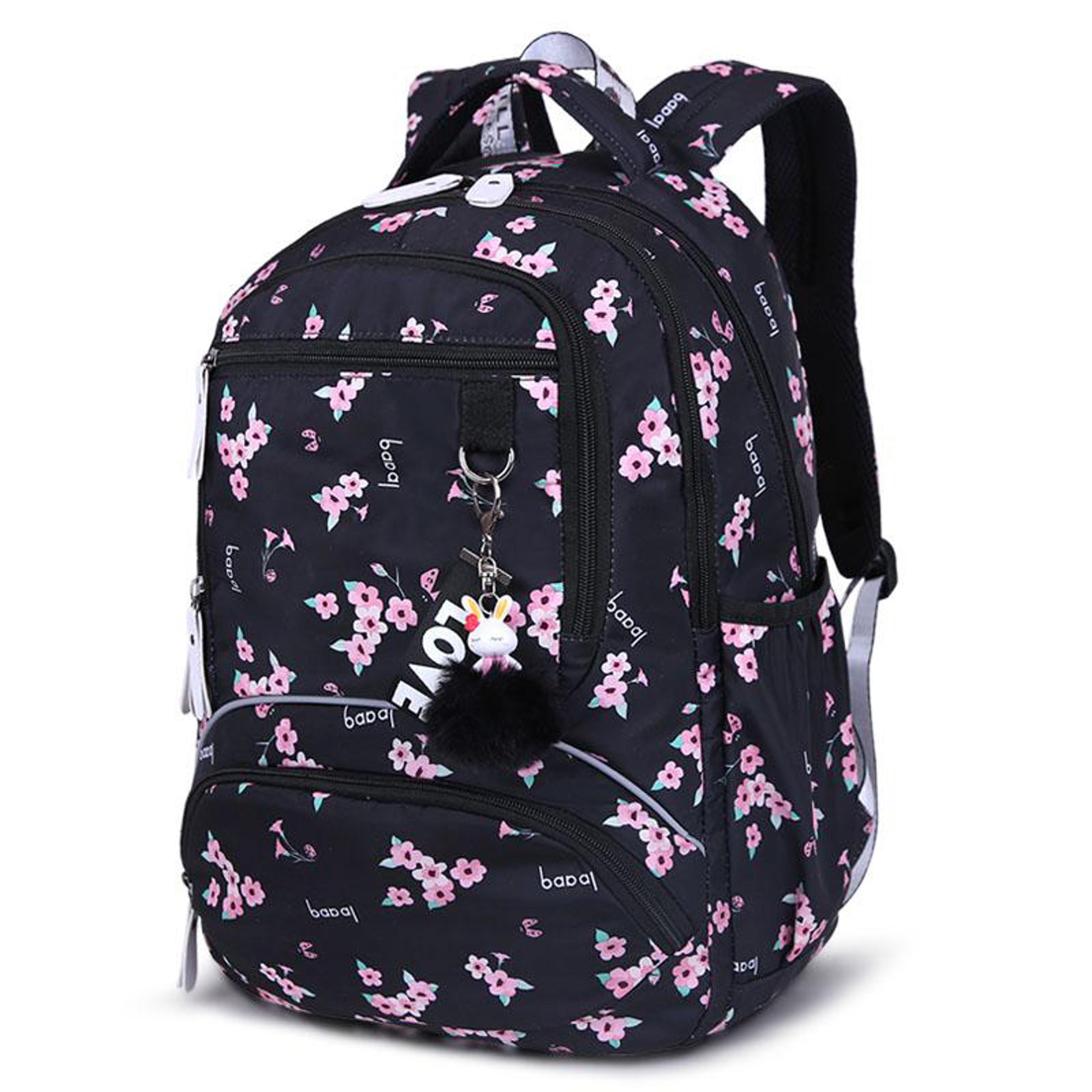 cute printed waterproof school backpack for girls