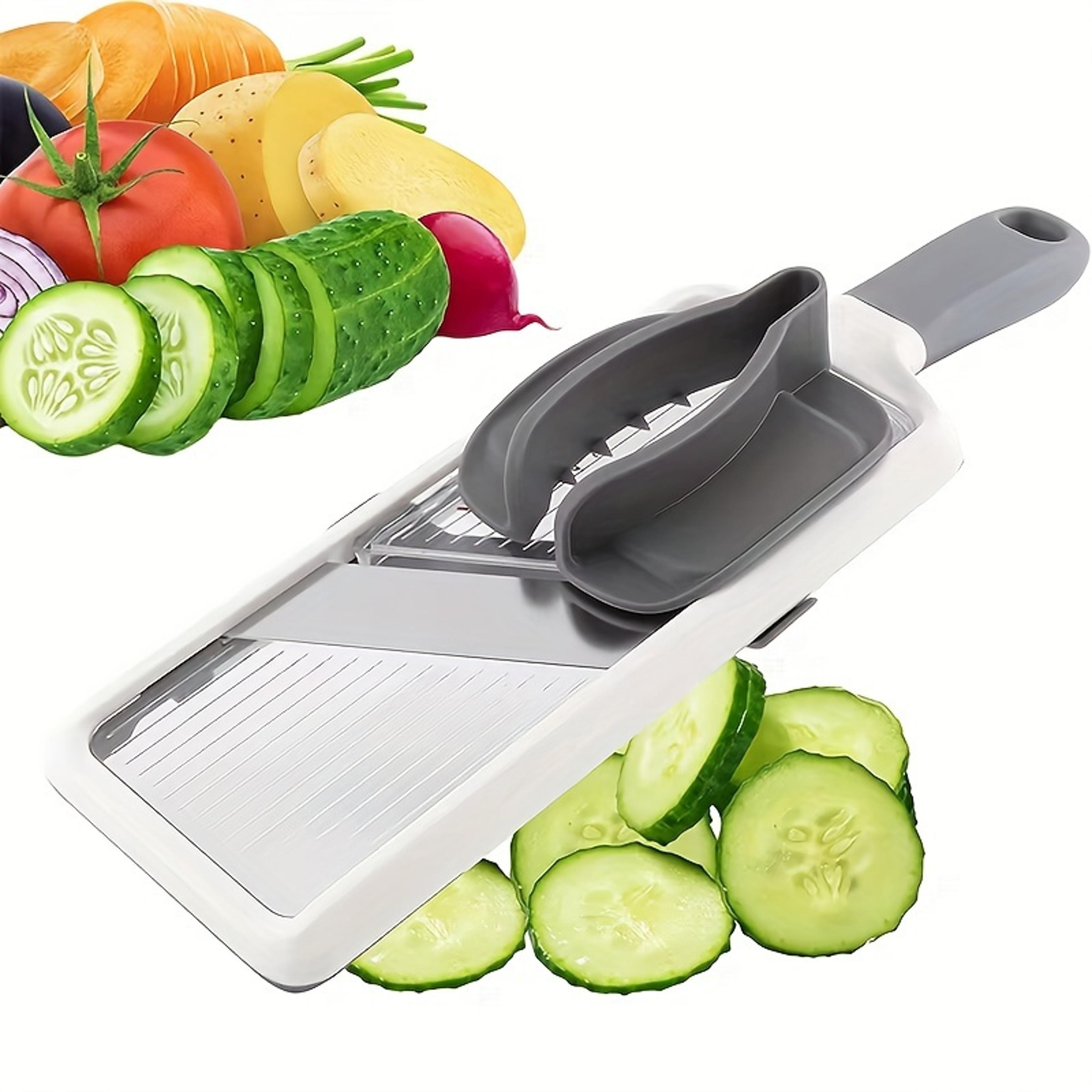 product name precisionslice adjustable handheld mandoline vegetable slicer