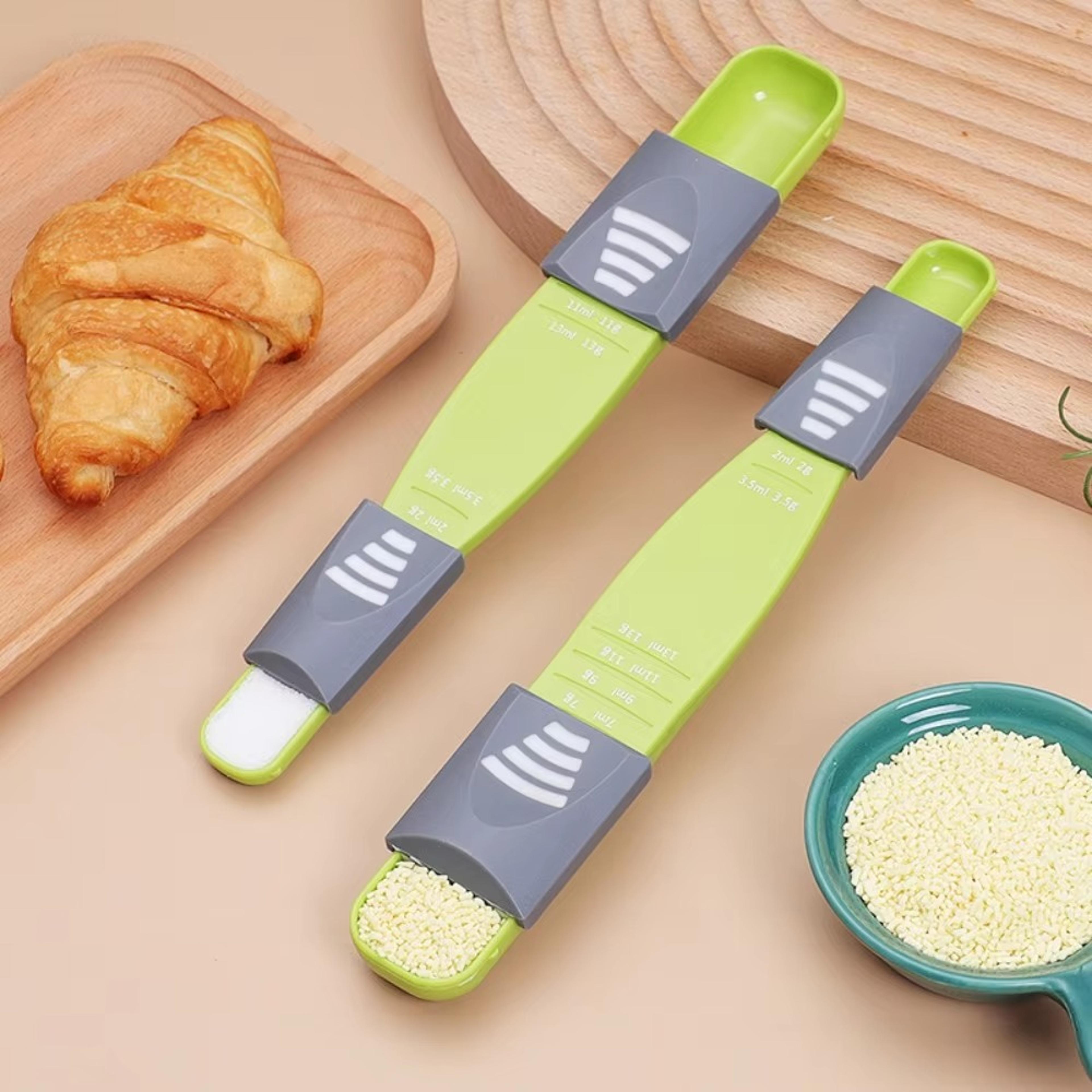 adjustable gram measuring spoon for coffee baking and spices